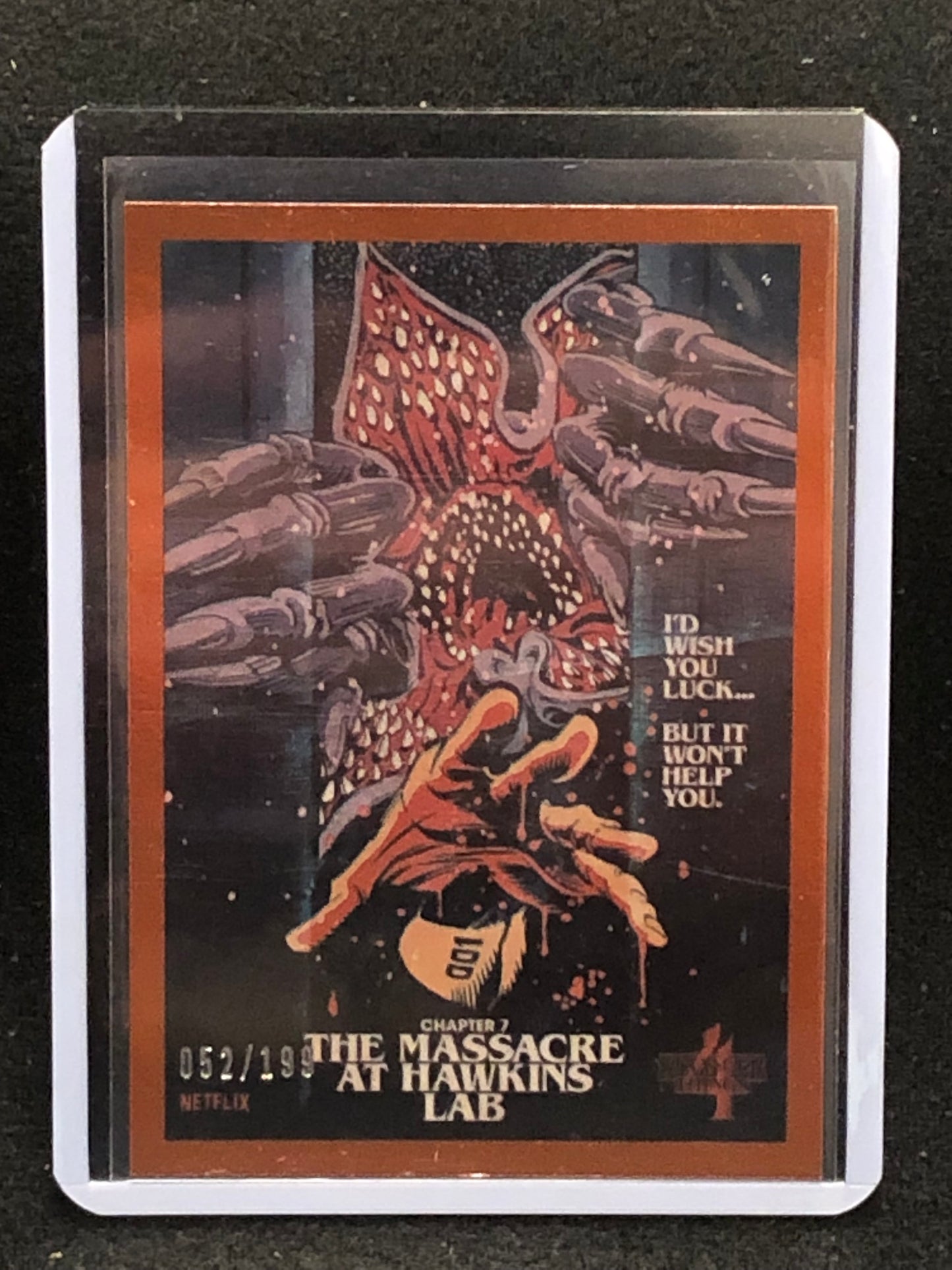 2022 Stranger Things Season 4 Butcher Billy Artist Series Orange Border Parallel Singles