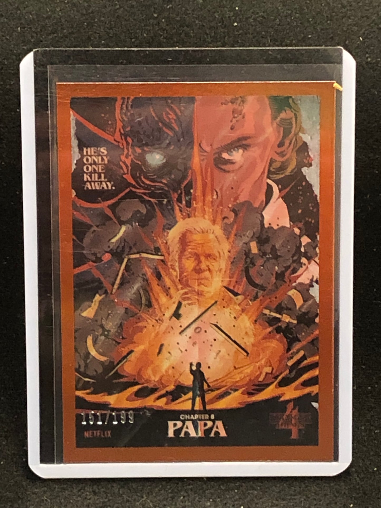 2022 Stranger Things Season 4 Butcher Billy Artist Series Orange Border Parallel Singles