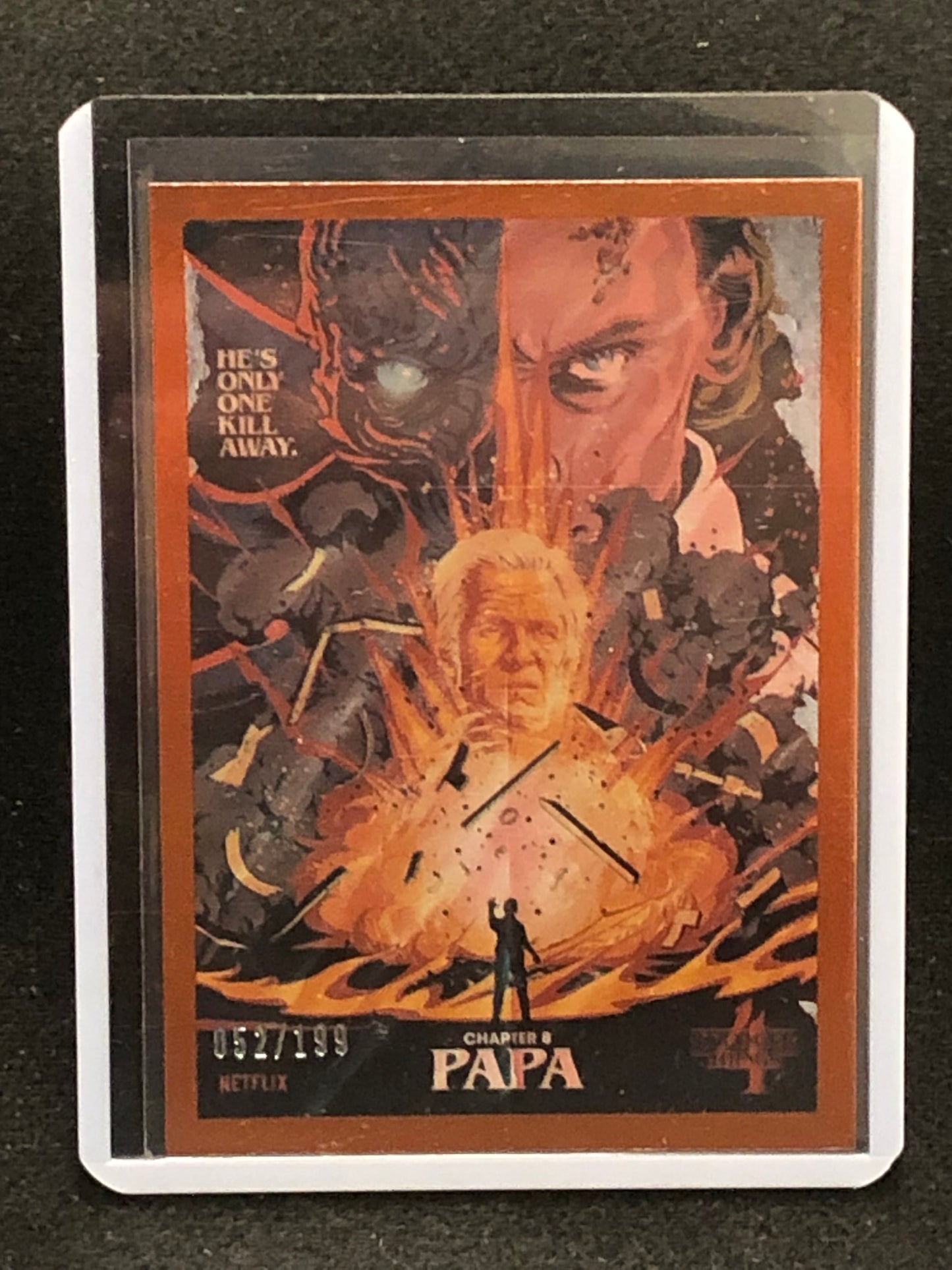 2022 Stranger Things Season 4 Butcher Billy Artist Series Orange Border Parallel Singles