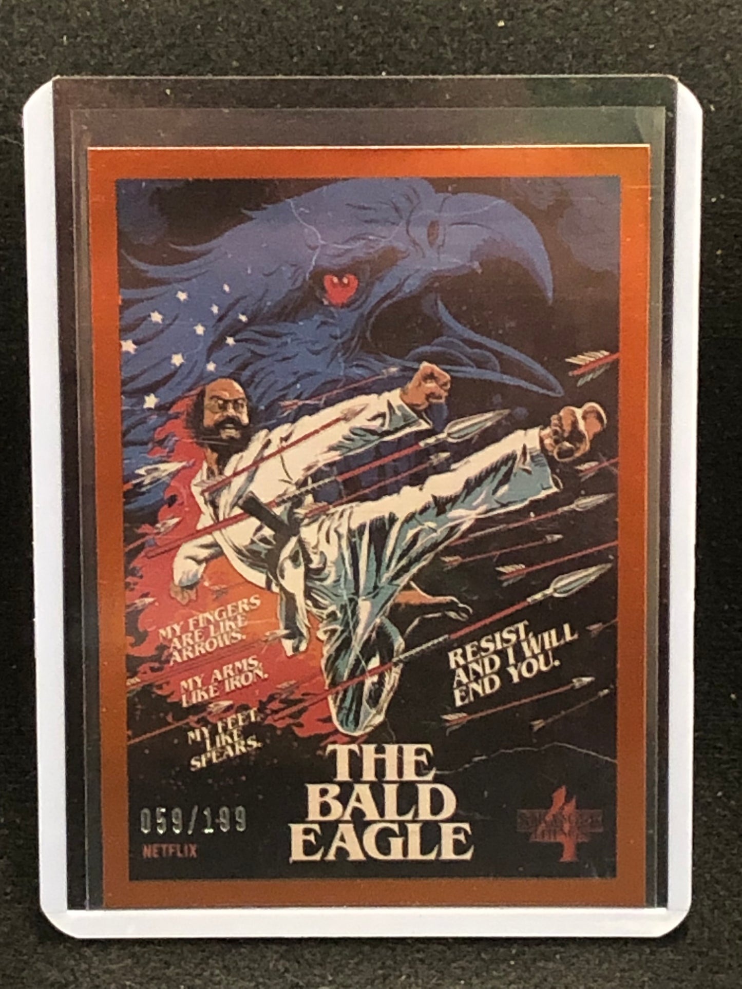 2022 Stranger Things Season 4 Butcher Billy Artist Series Orange Border Parallel Singles