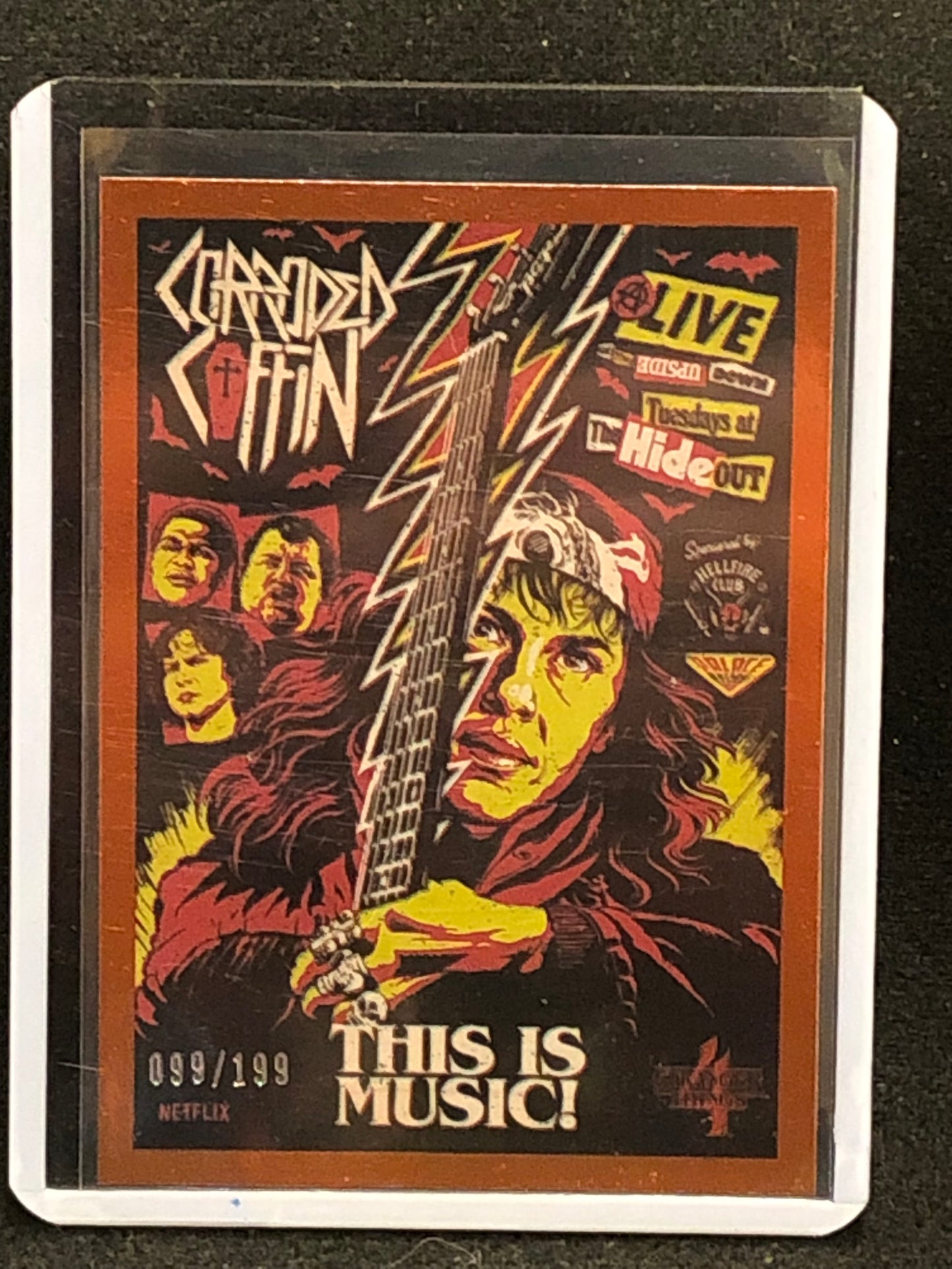 2022 Stranger Things Season 4 Butcher Billy Artist Series Orange Border Parallel Singles