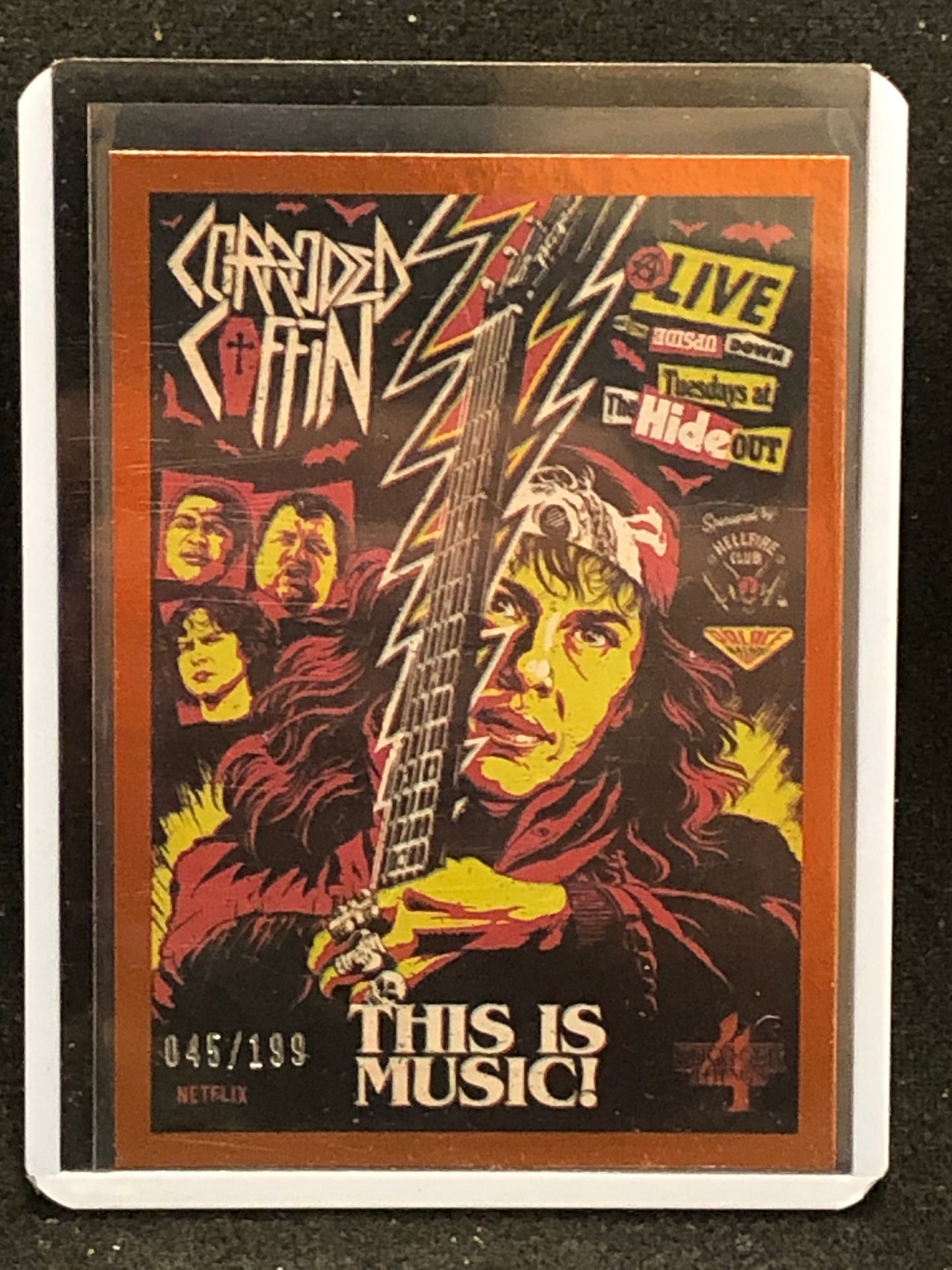 2022 Stranger Things Season 4 Butcher Billy Artist Series Orange Border Parallel Singles