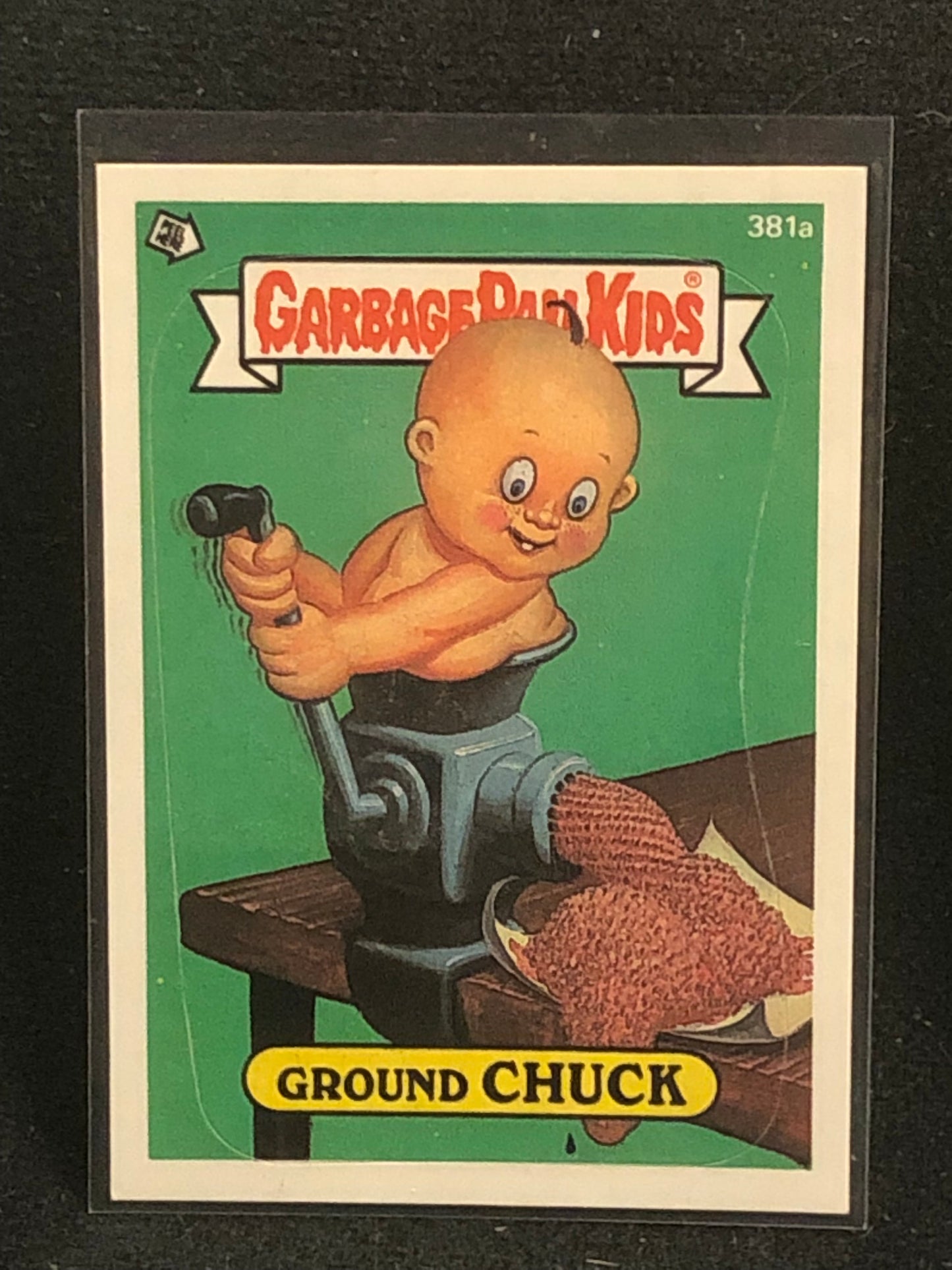 Garbage Pail Kids Original Series 10 (os10) 381a Ground Chuck