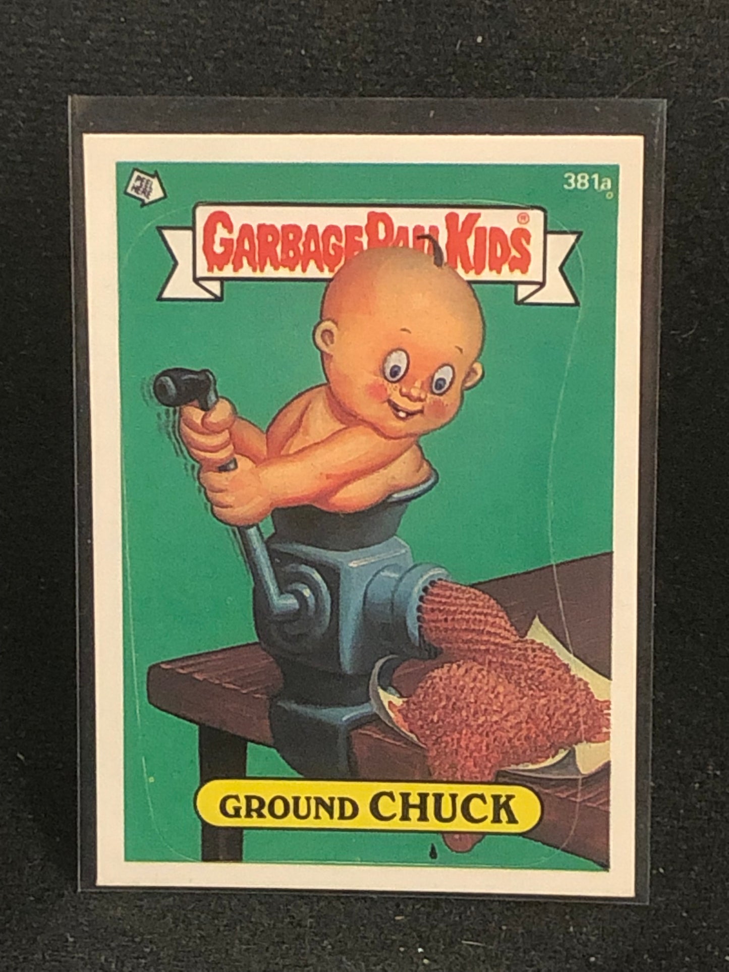 Garbage Pail Kids Original Series 10 (os10) 381a Ground Chuck