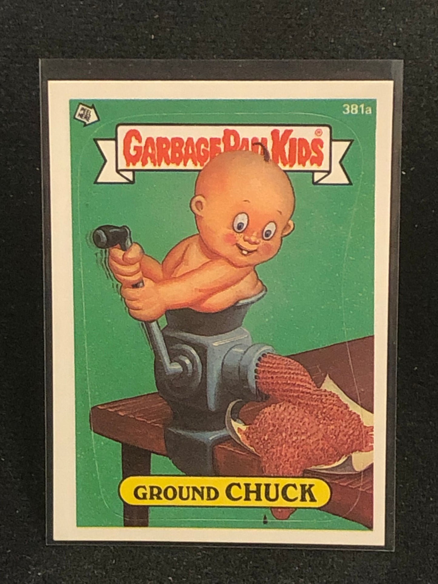 Garbage Pail Kids Original Series 10 (os10) 381a Ground Chuck
