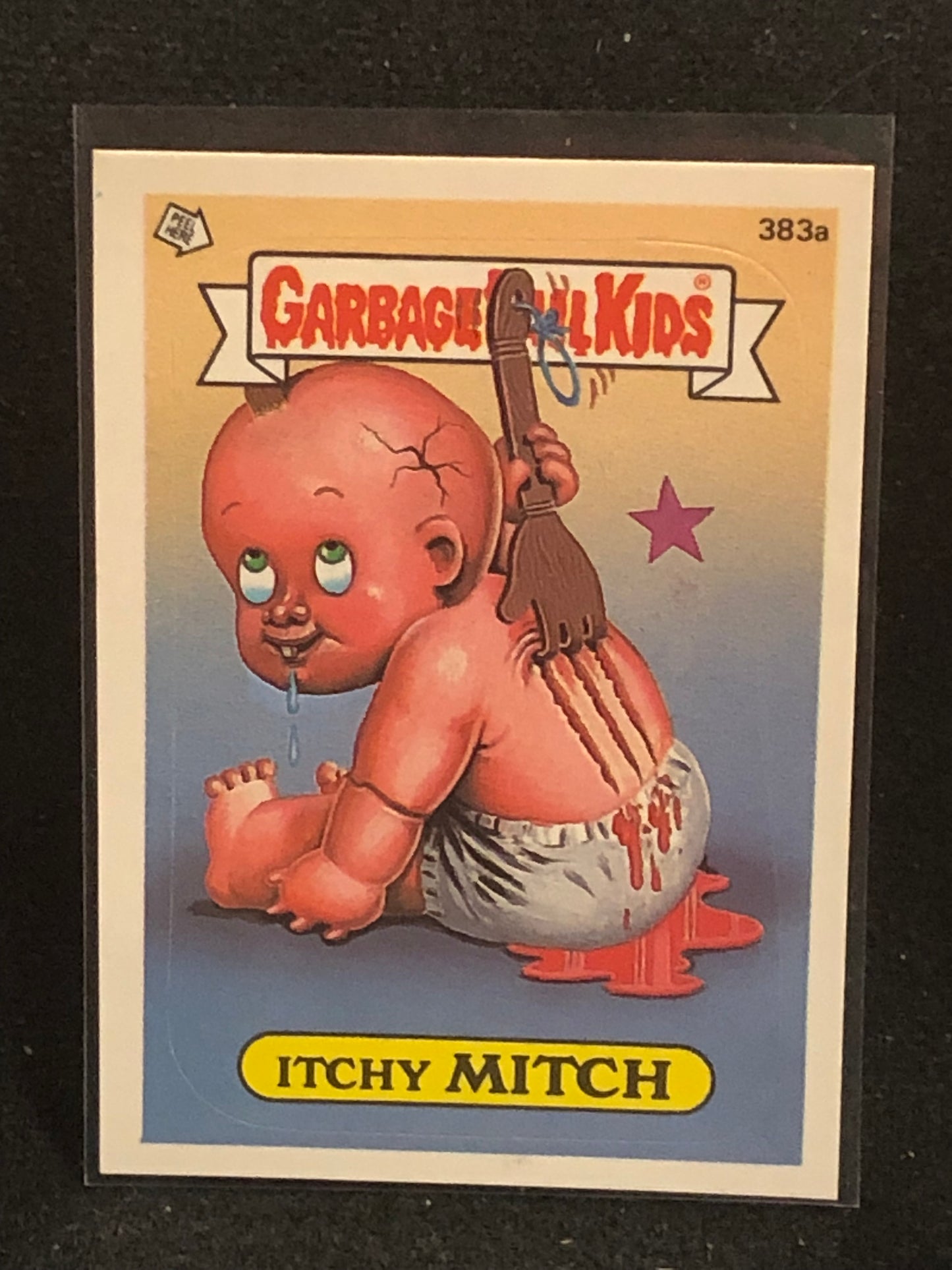 Garbage Pail Kids Original Series 10 (os10) 383a Itchy Mitch