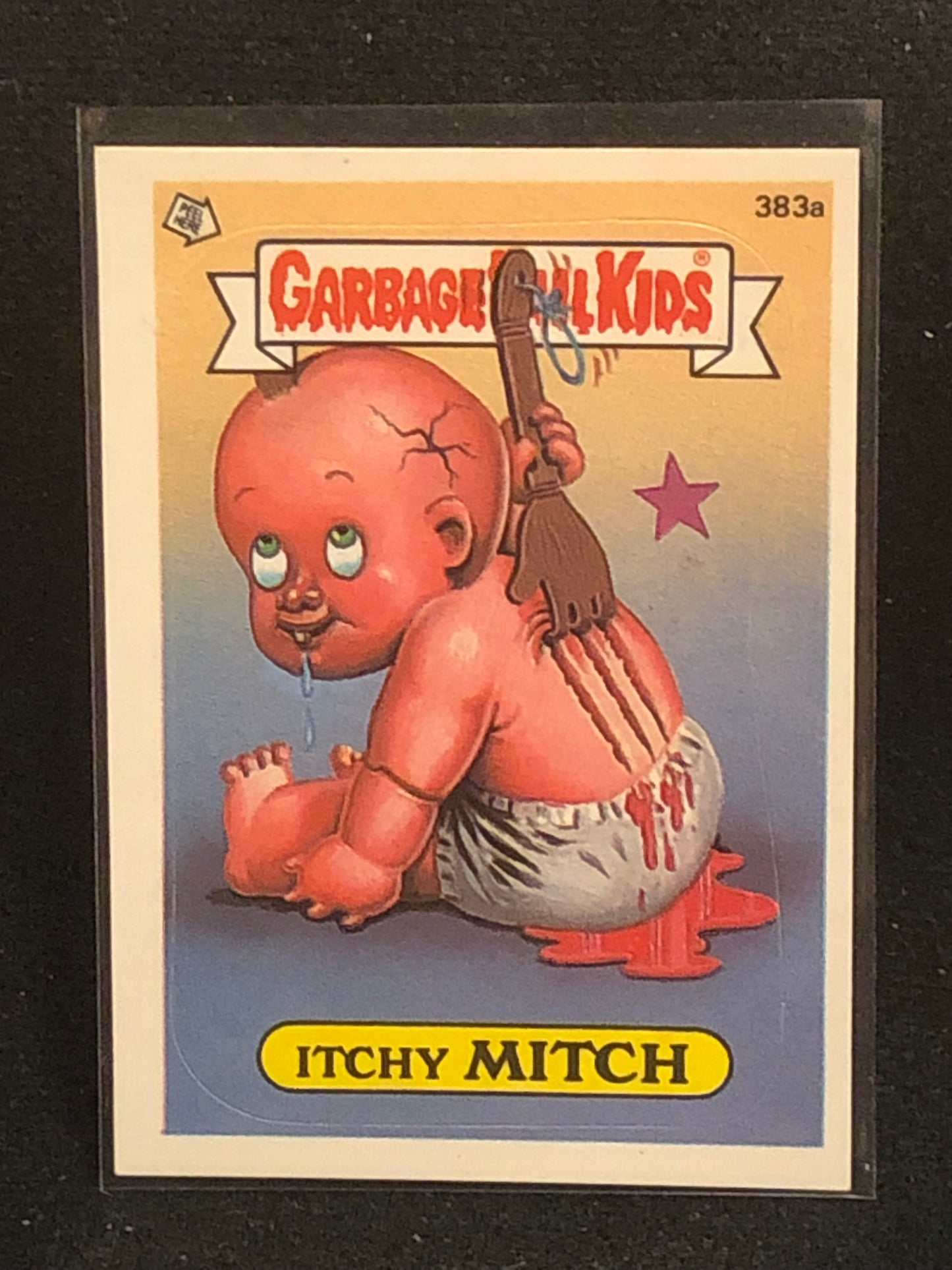 Garbage Pail Kids Original Series 10 (os10) 383a Itchy Mitch