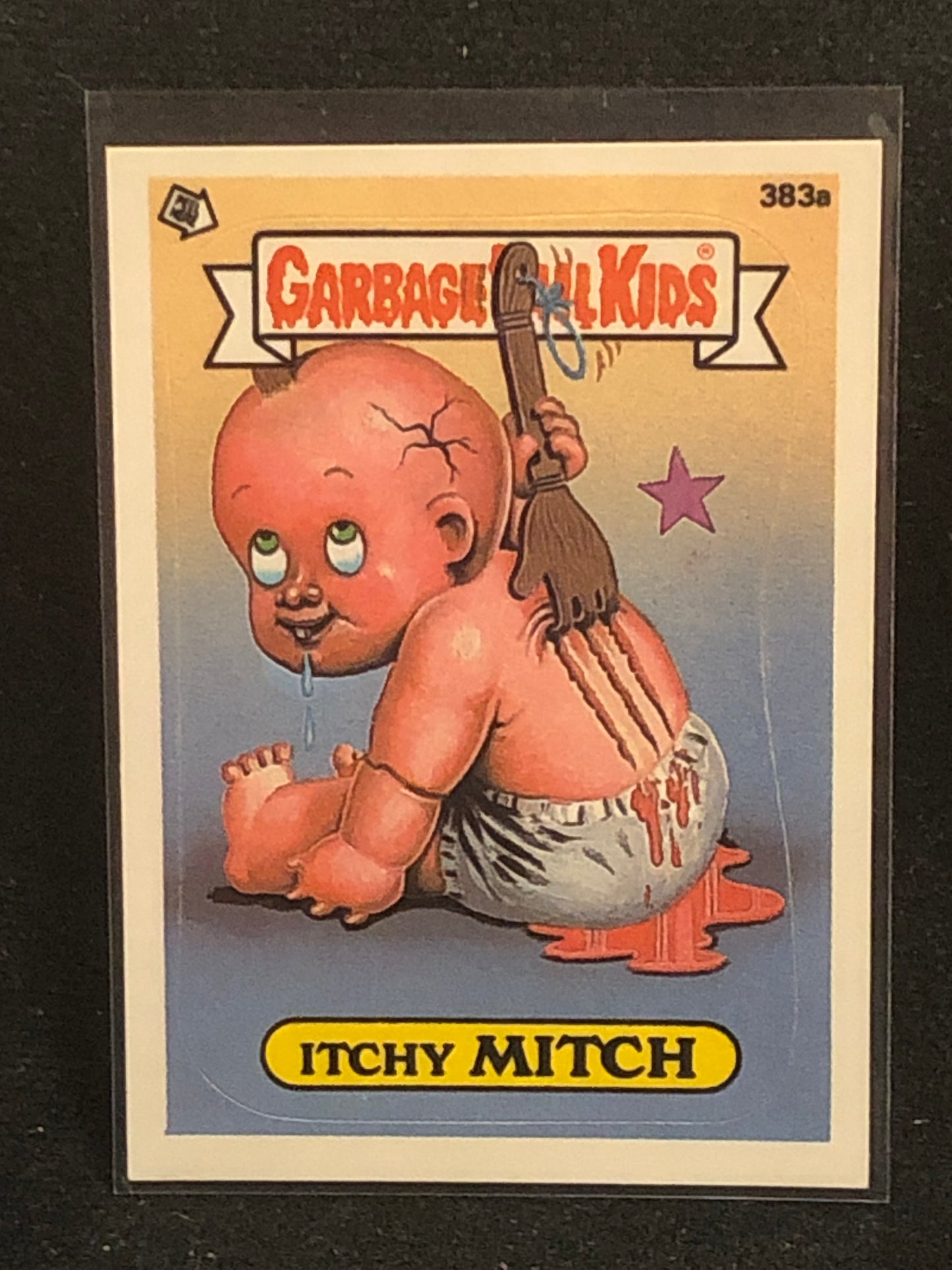 Garbage Pail Kids Original Series 10 (os10) 383a Itchy Mitch