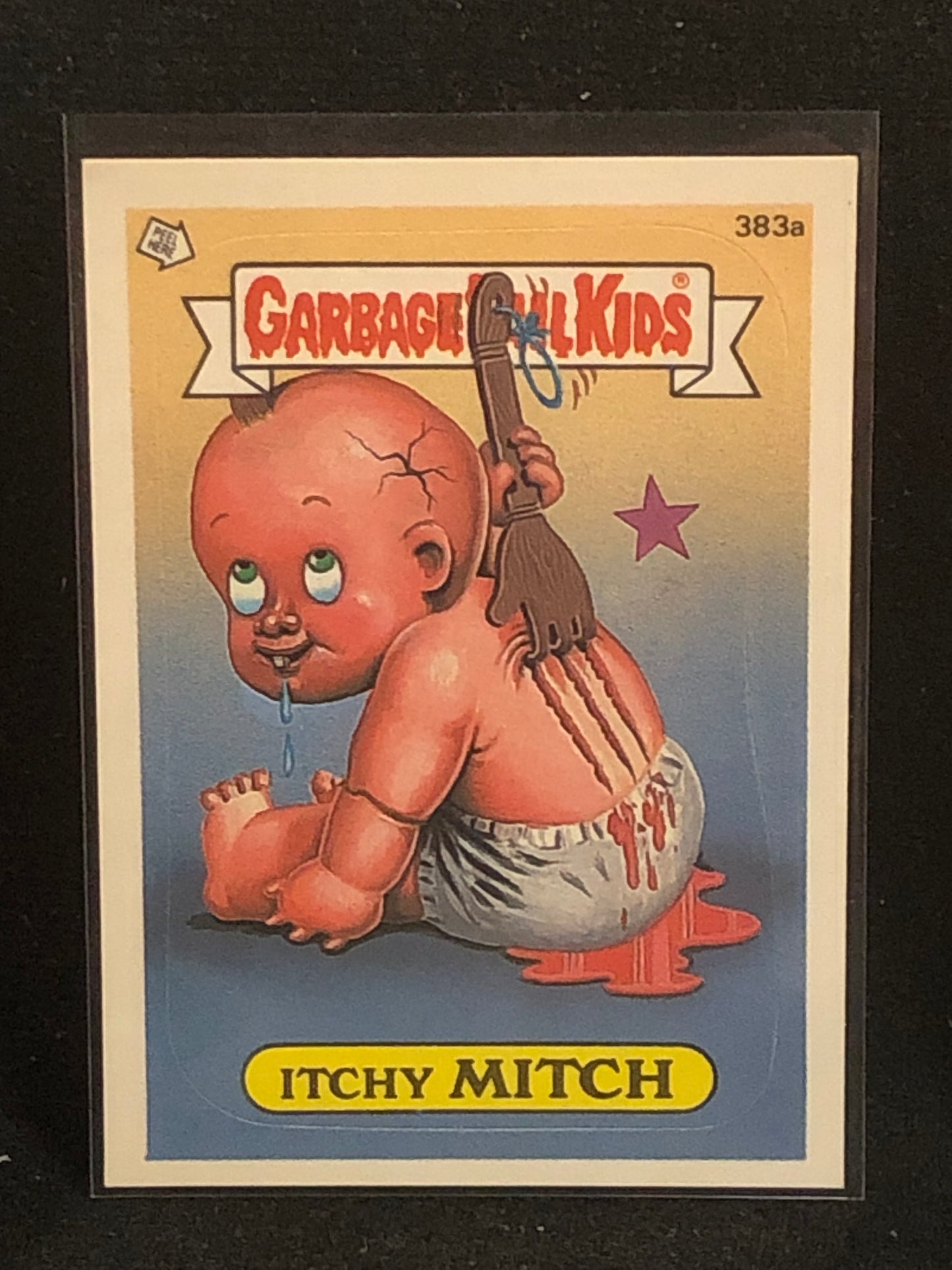 Garbage Pail Kids Original Series 10 (os10) 383a Itchy Mitch