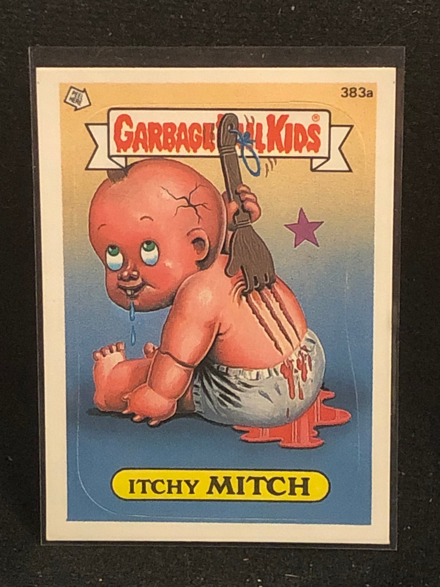 Garbage Pail Kids Original Series 10 (os10) 383a Itchy Mitch