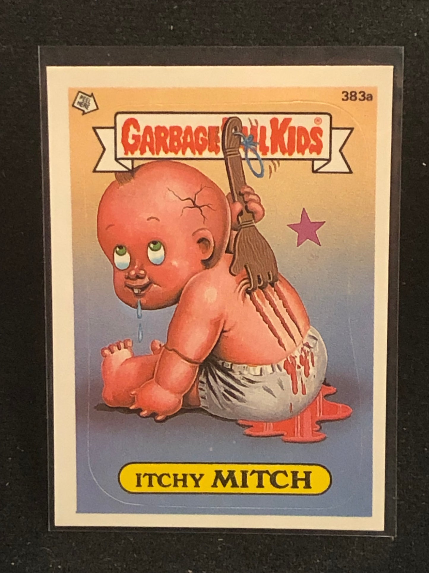 Garbage Pail Kids Original Series 10 (os10) 383a Itchy Mitch