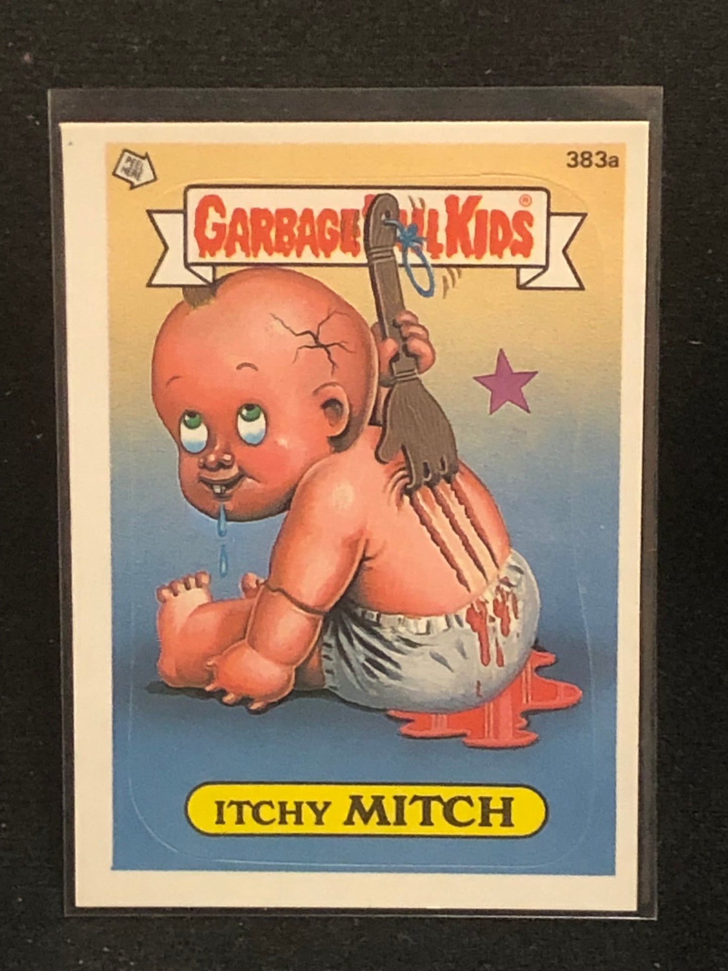 Garbage Pail Kids Original Series 10 (os10) 383a Itchy Mitch