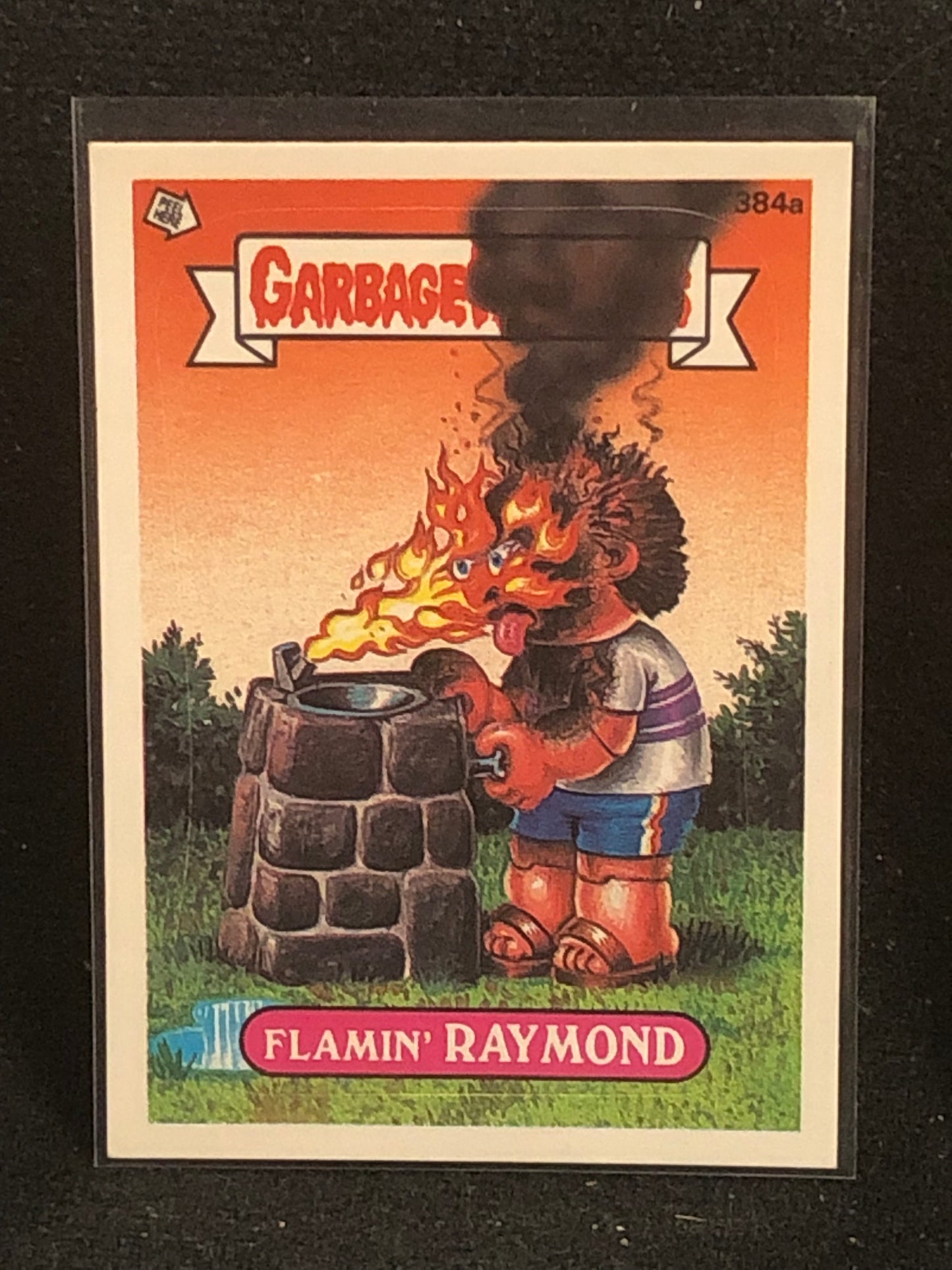 Garbage Pail Kids Original Series 10 (os10) 384a Flamin Raymond