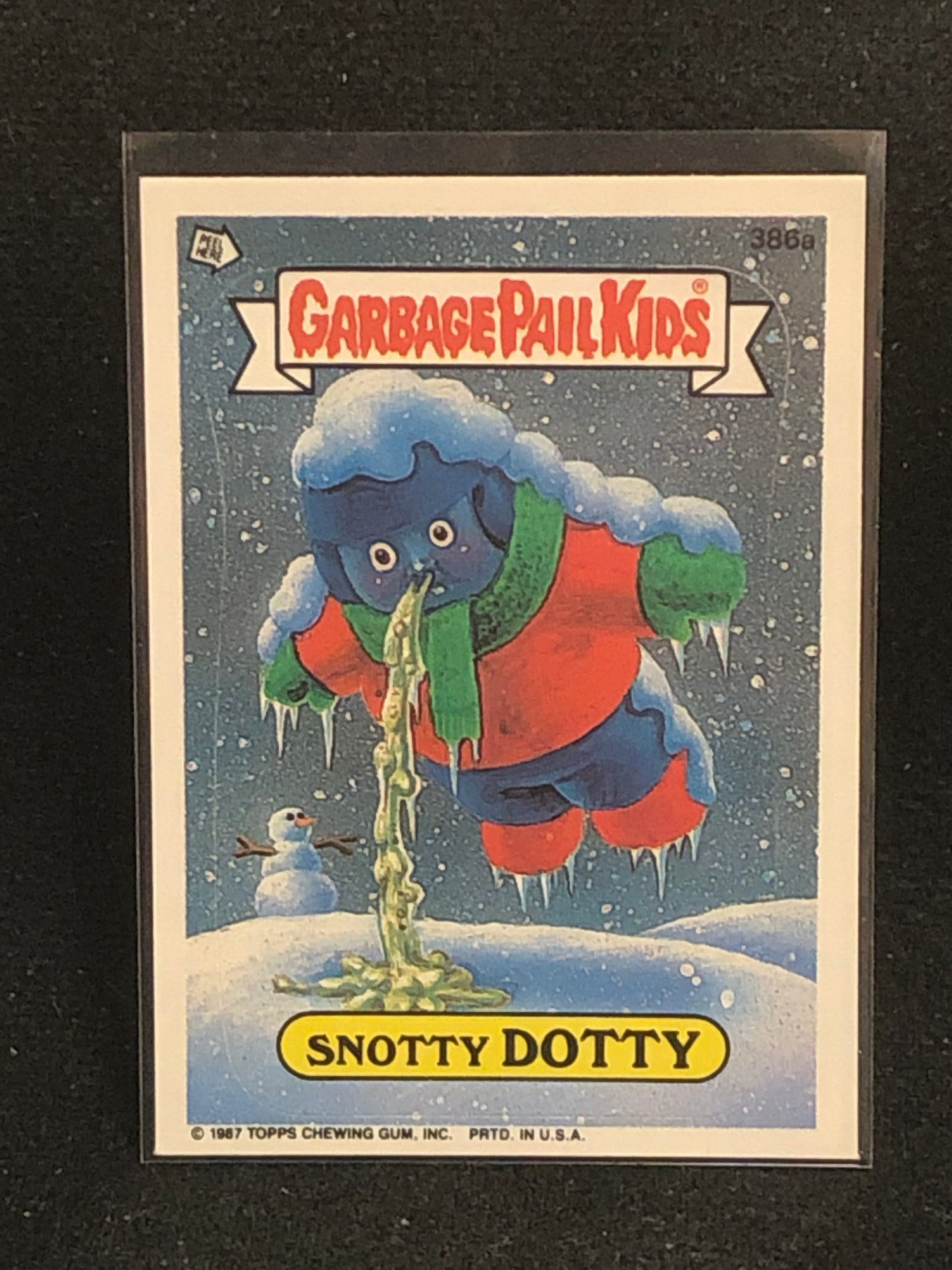 Garbage Pail Kids Original Series 10 (os10) 386a Snotty Dotty