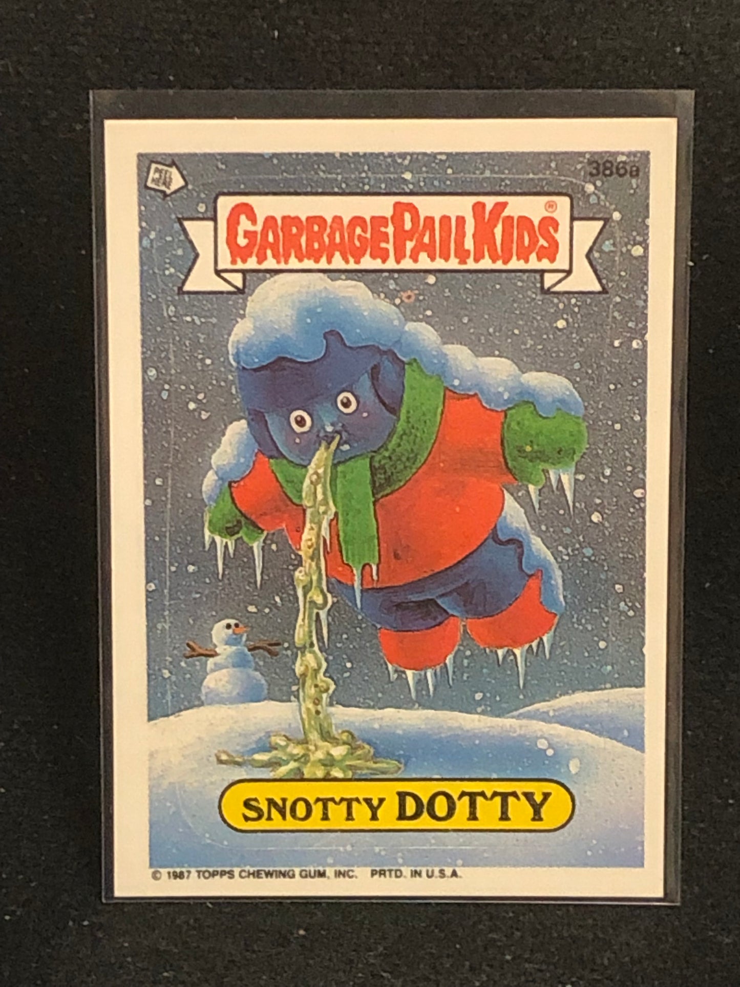 Garbage Pail Kids Original Series 10 (os10) 386a Snotty Dotty