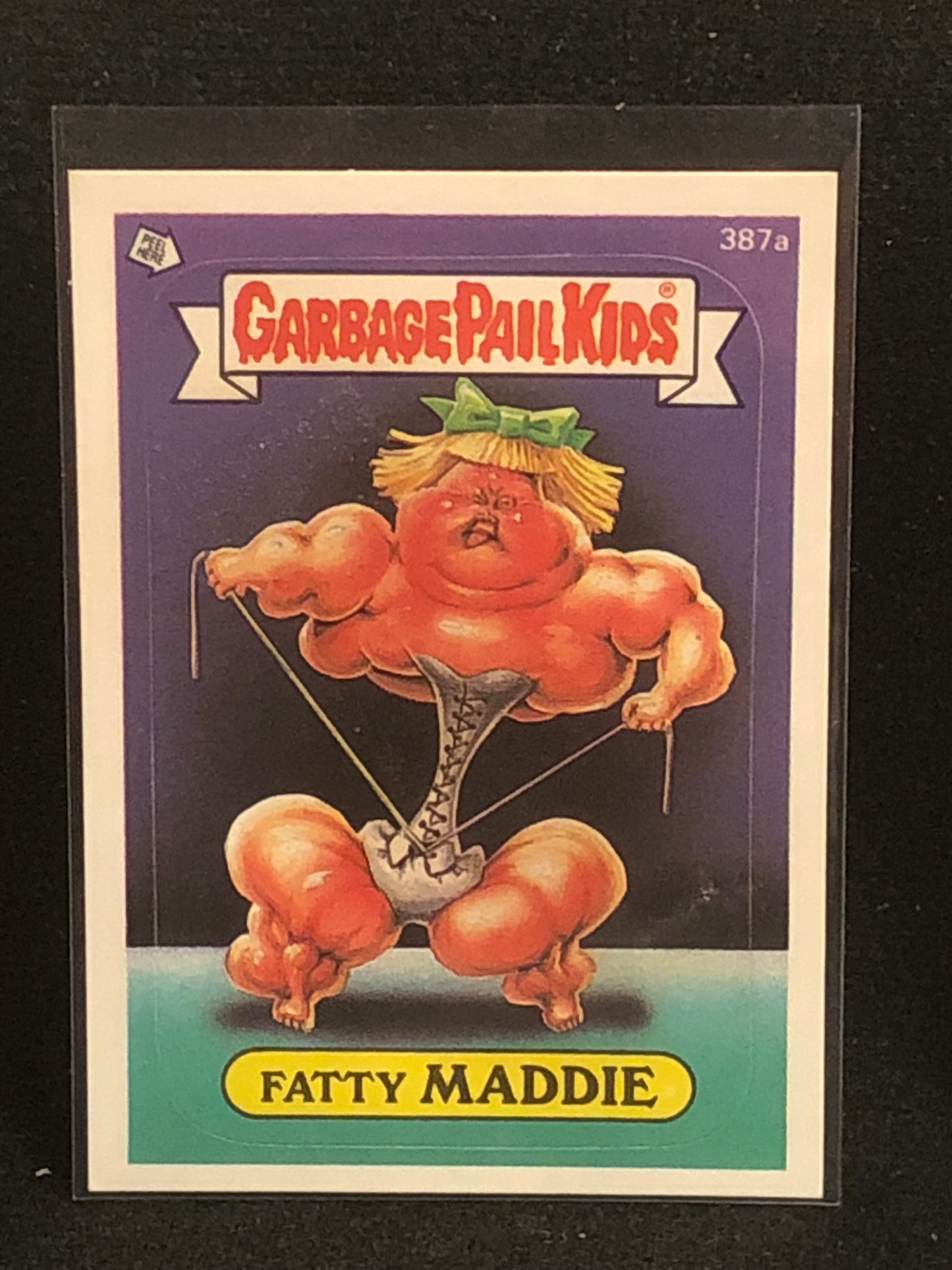 Garbage Pail Kids Original Series 10 (os10) 387a Fatty Maddie