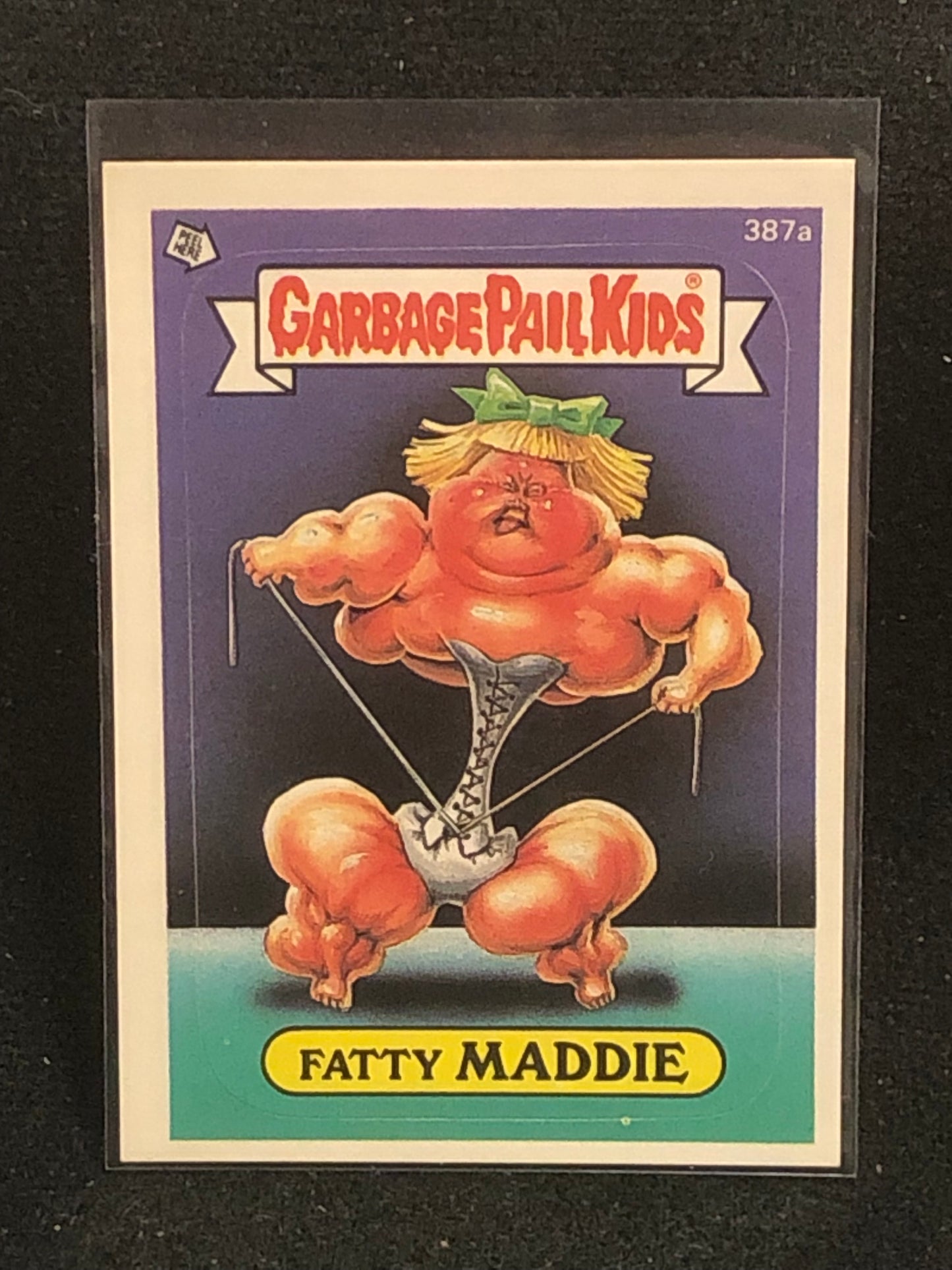 Garbage Pail Kids Original Series 10 (os10) 387a Fatty Maddie