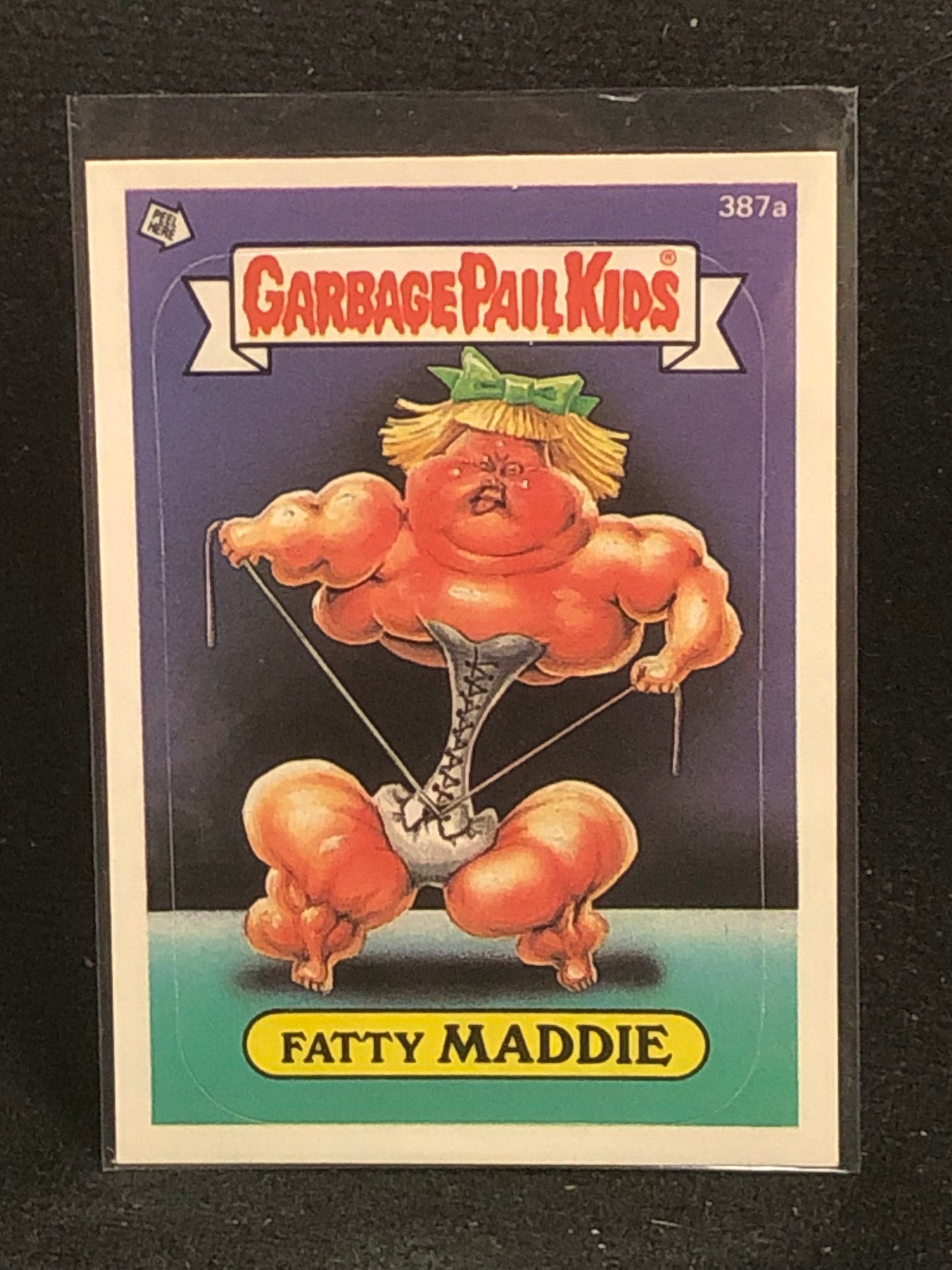 Garbage Pail Kids Original Series 10 (os10) 387a Fatty Maddie
