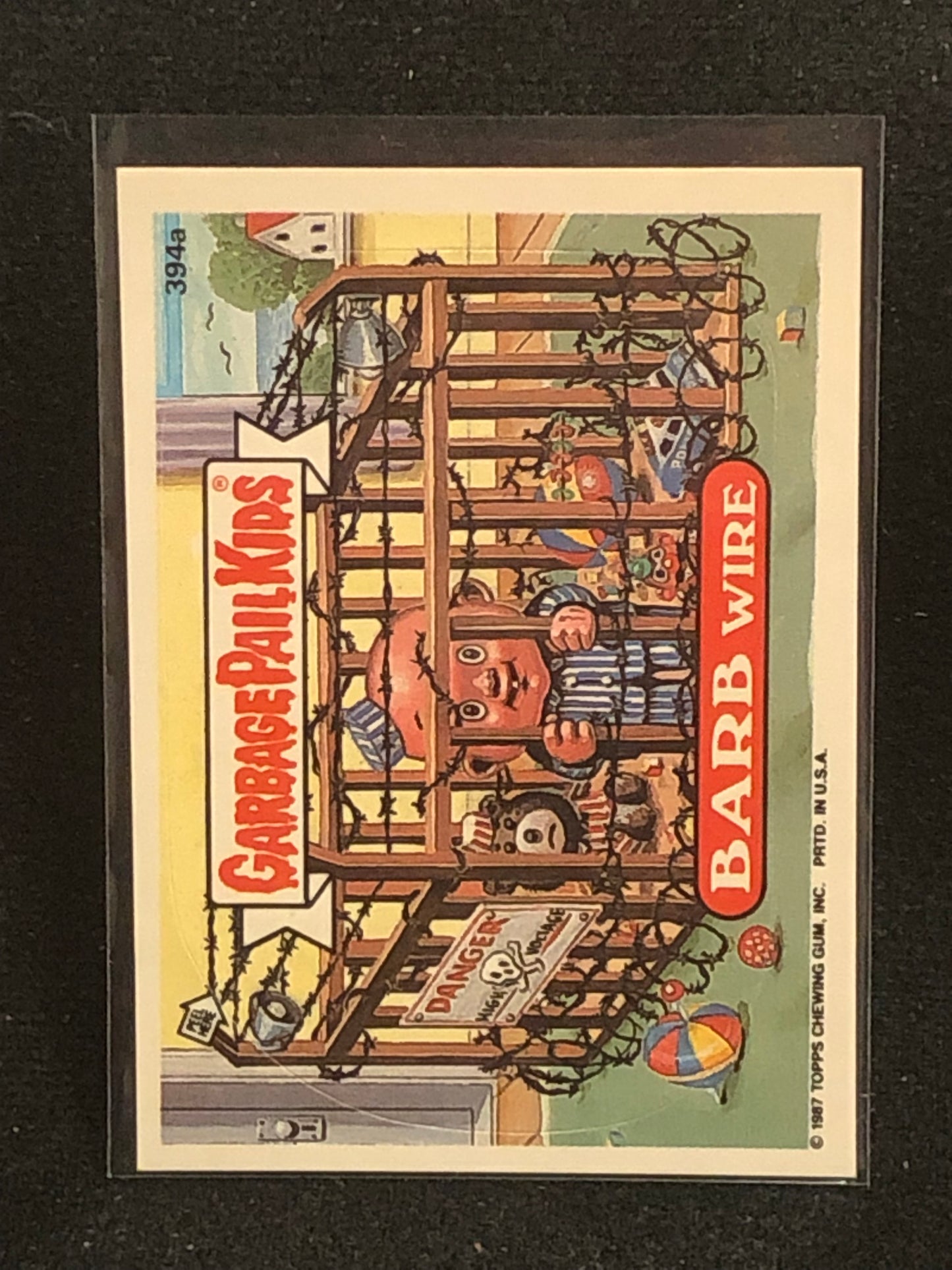 Garbage Pail Kids Original Series 10 (os10) 394a Barb Wire
