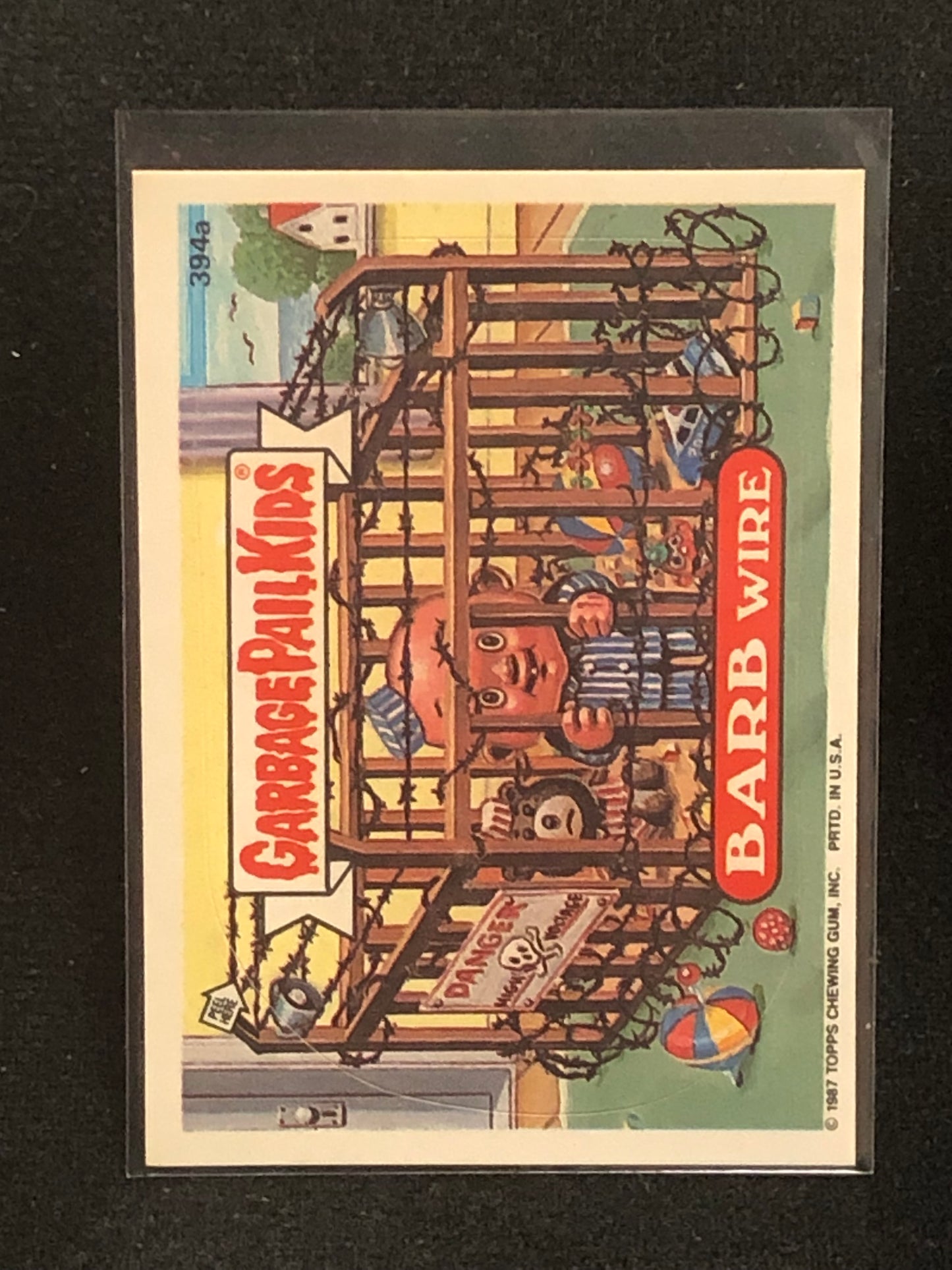 Garbage Pail Kids Original Series 10 (os10) 394a Barb Wire