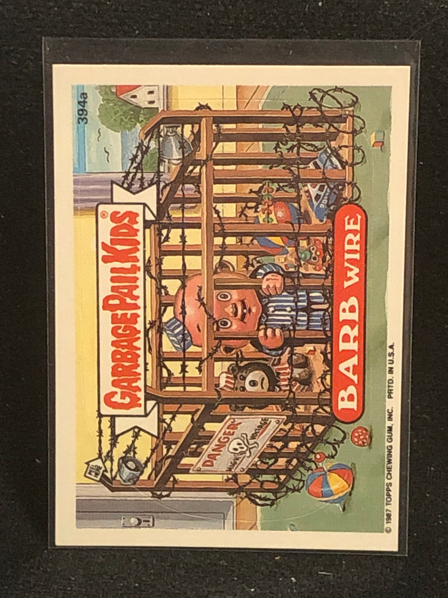 Garbage Pail Kids Original Series 10 (os10) 394a Barb Wire