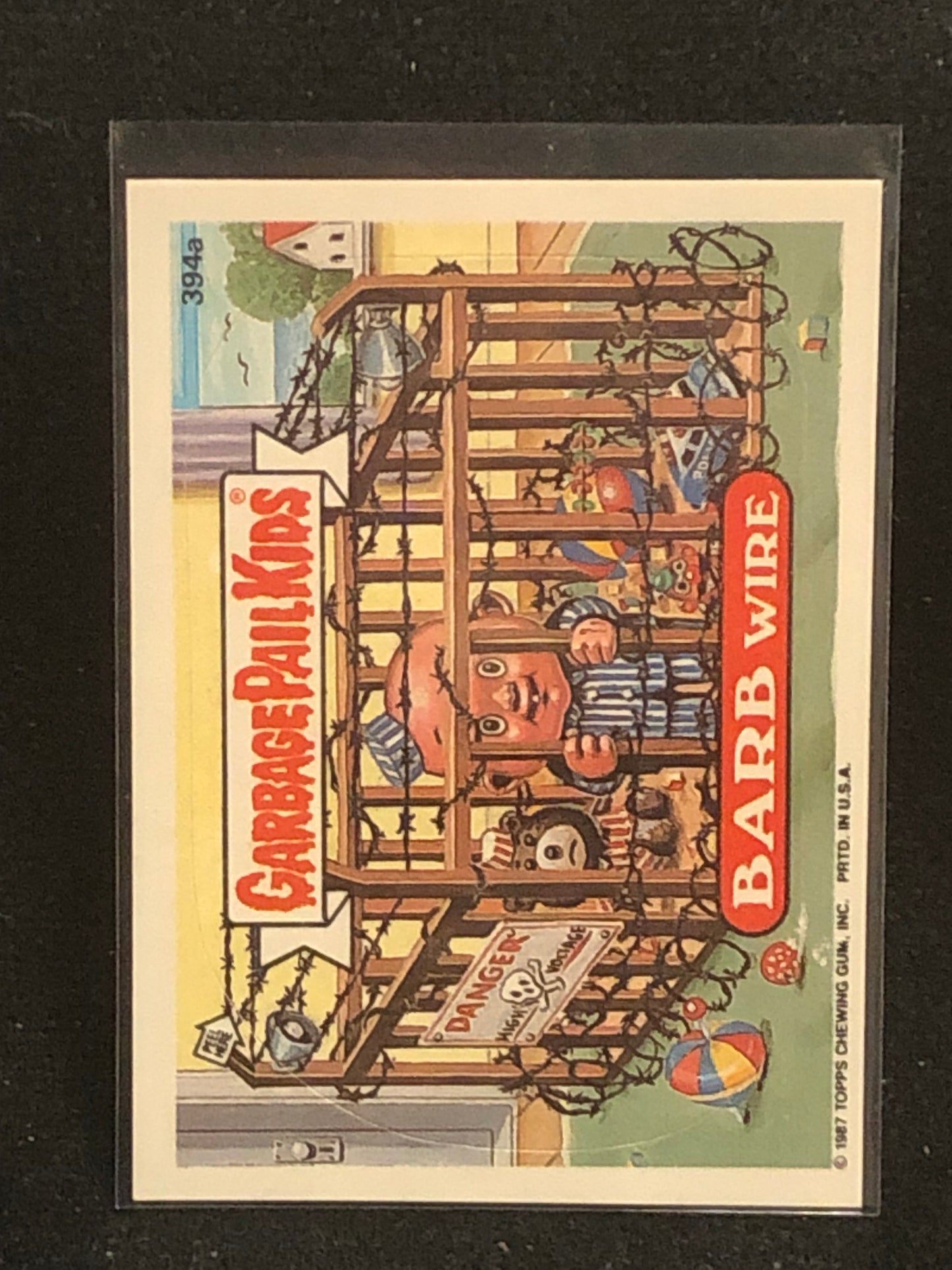 Garbage Pail Kids Original Series 10 (os10) 394a Barb Wire
