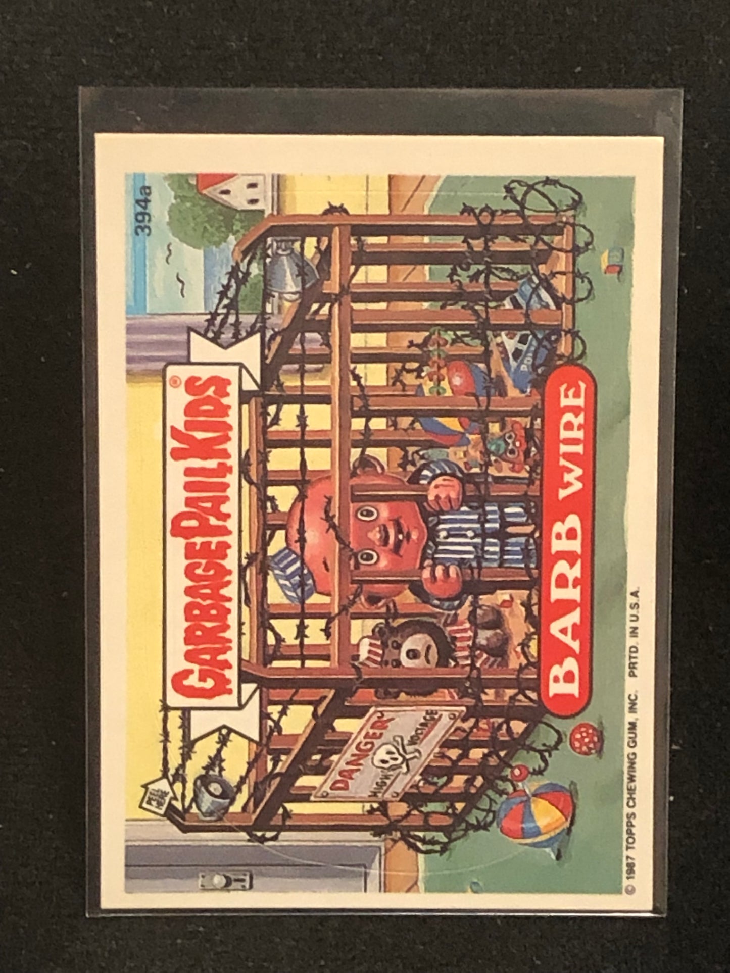 Garbage Pail Kids Original Series 10 (os10) 394a Barb Wire