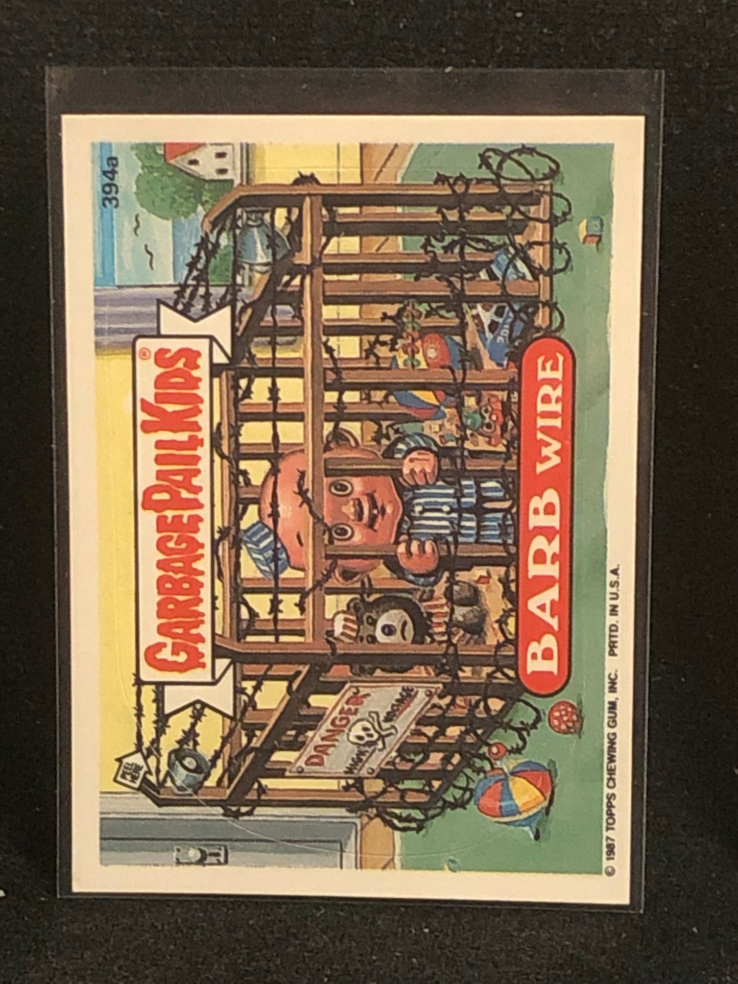 Garbage Pail Kids Original Series 10 (os10) 394a Barb Wire
