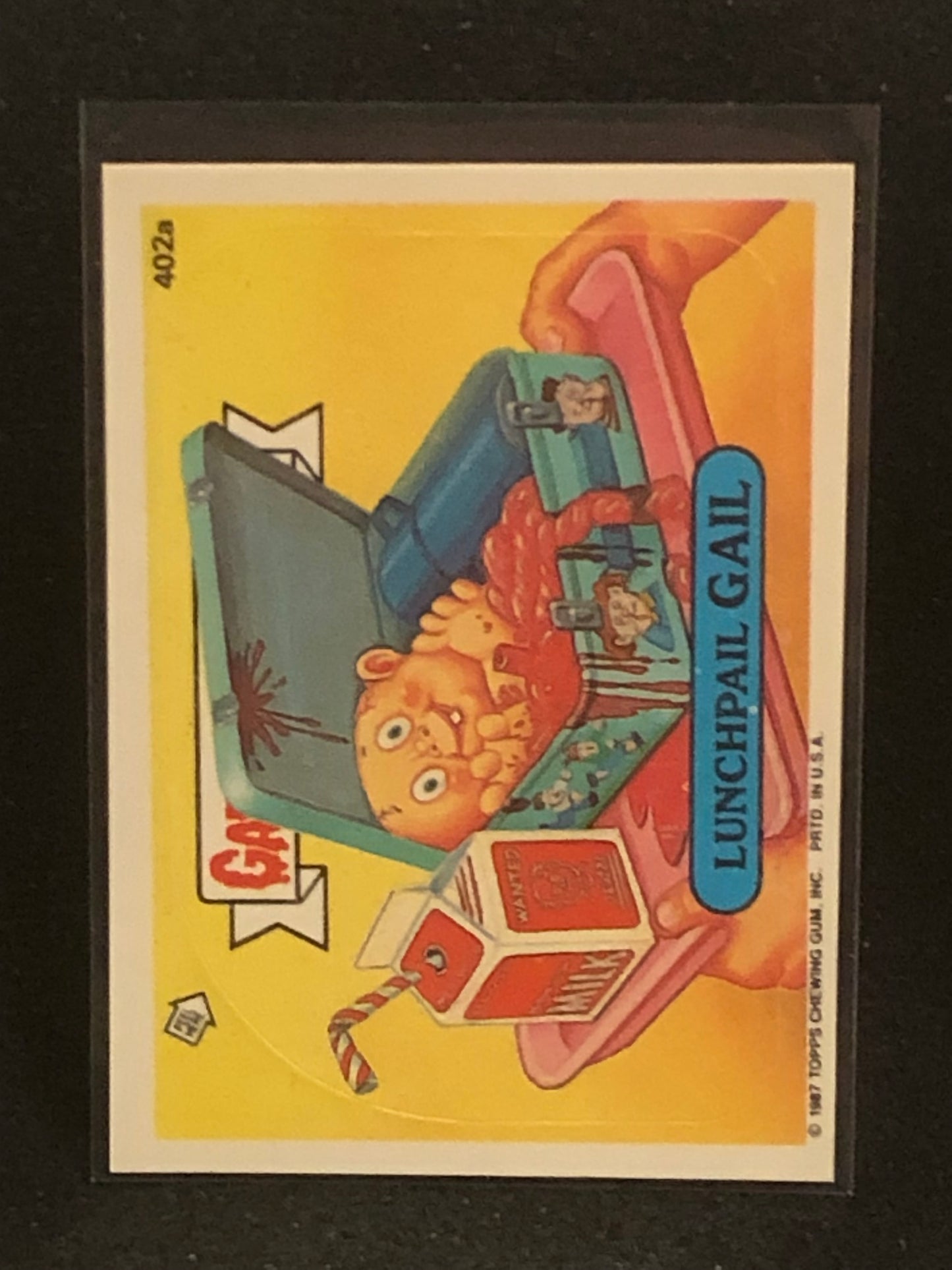 Garbage Pail Kids Original Series 10 (os10) 402a Lunchpail Gail