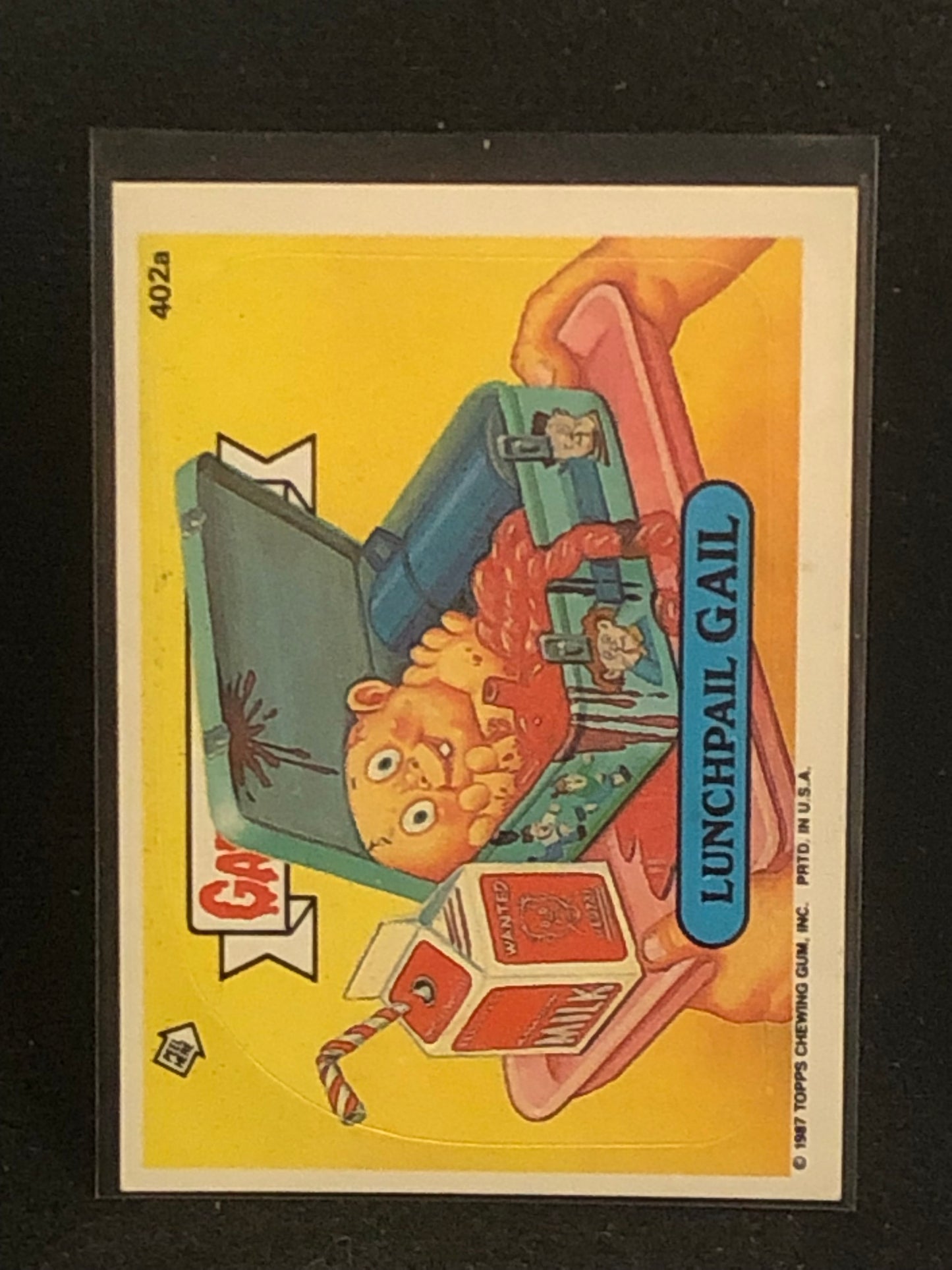 Garbage Pail Kids Original Series 10 (os10) 402a Lunchpail Gail
