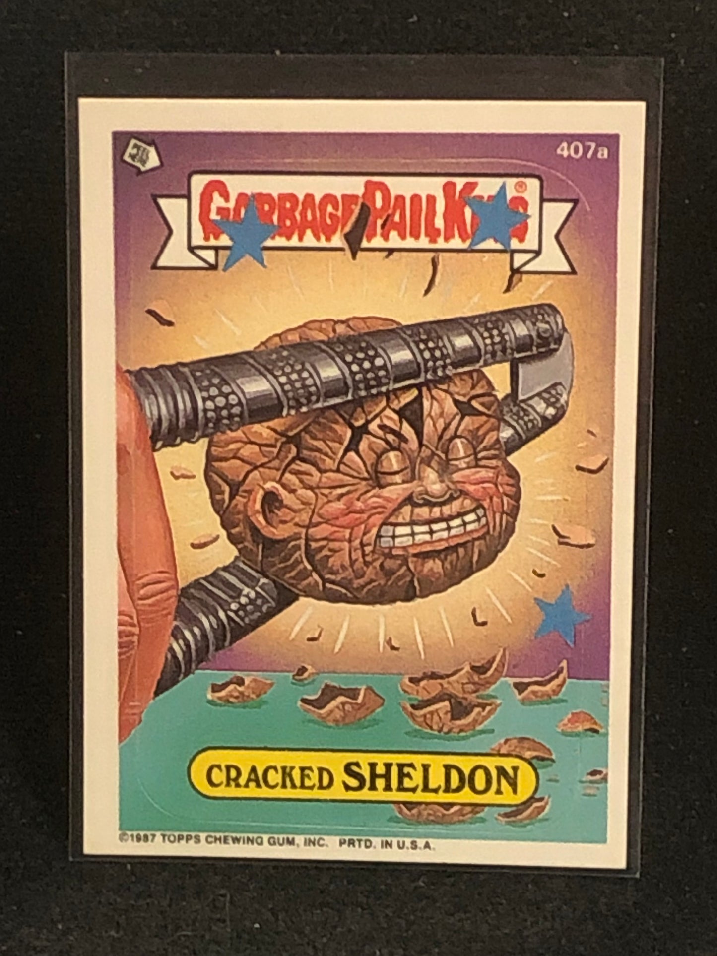 Garbage Pail Kids Original Series 10 (os10) 407a Cracked Sheldon