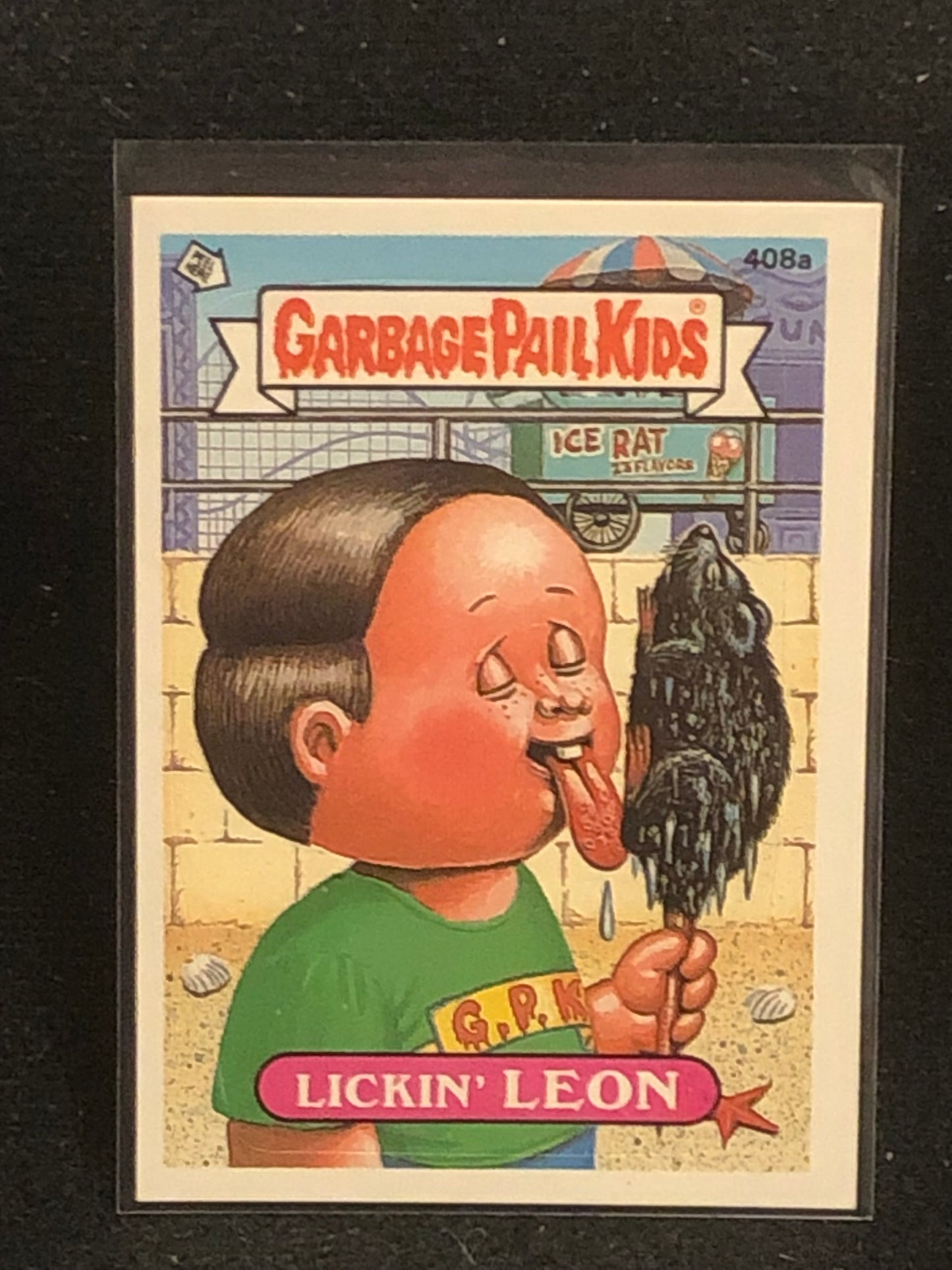 Garbage Pail Kids Original Series 10 (os10) 408a Lickin Leon