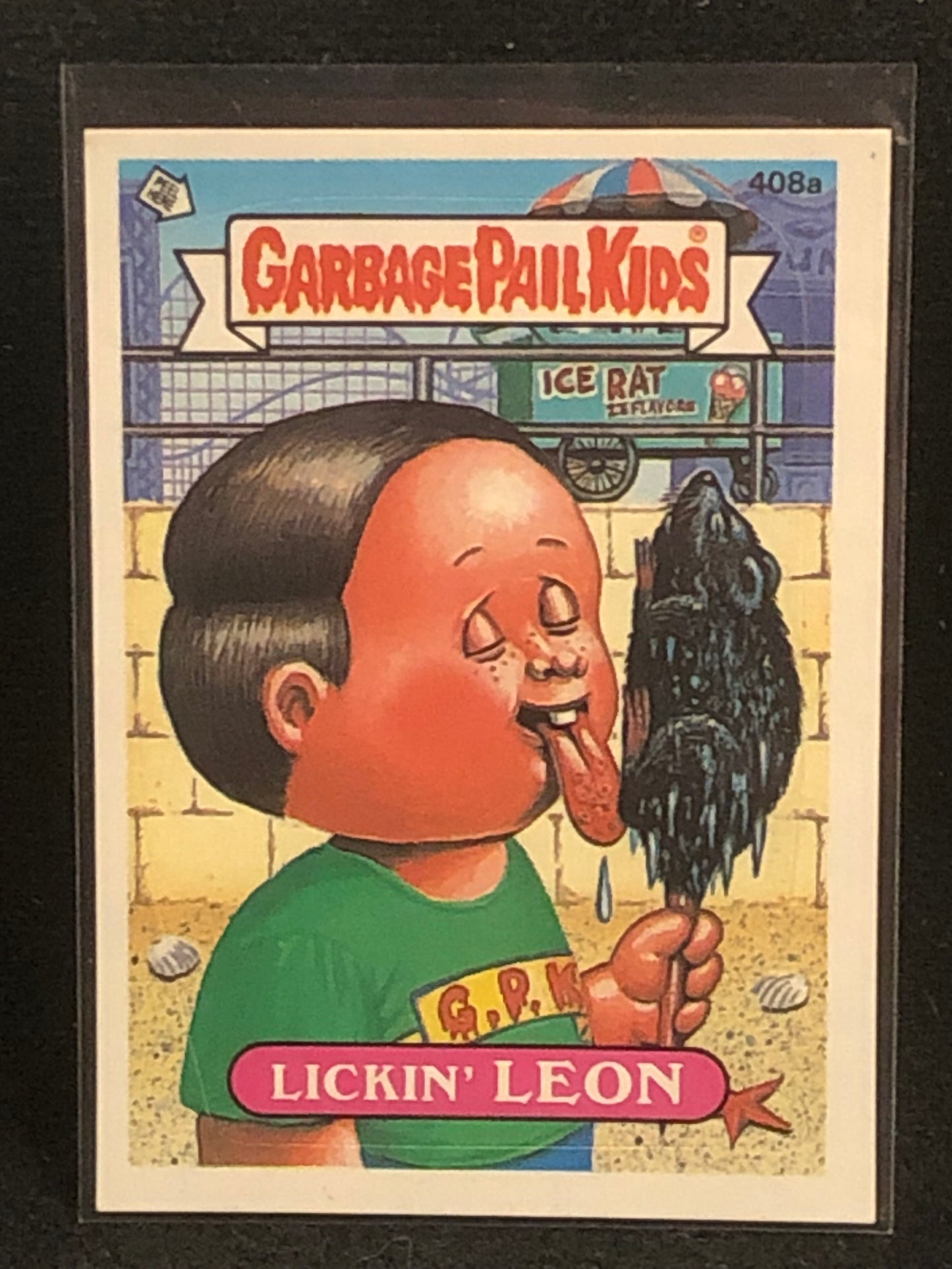 Garbage Pail Kids Original Series 10 (os10) 408a Lickin Leon
