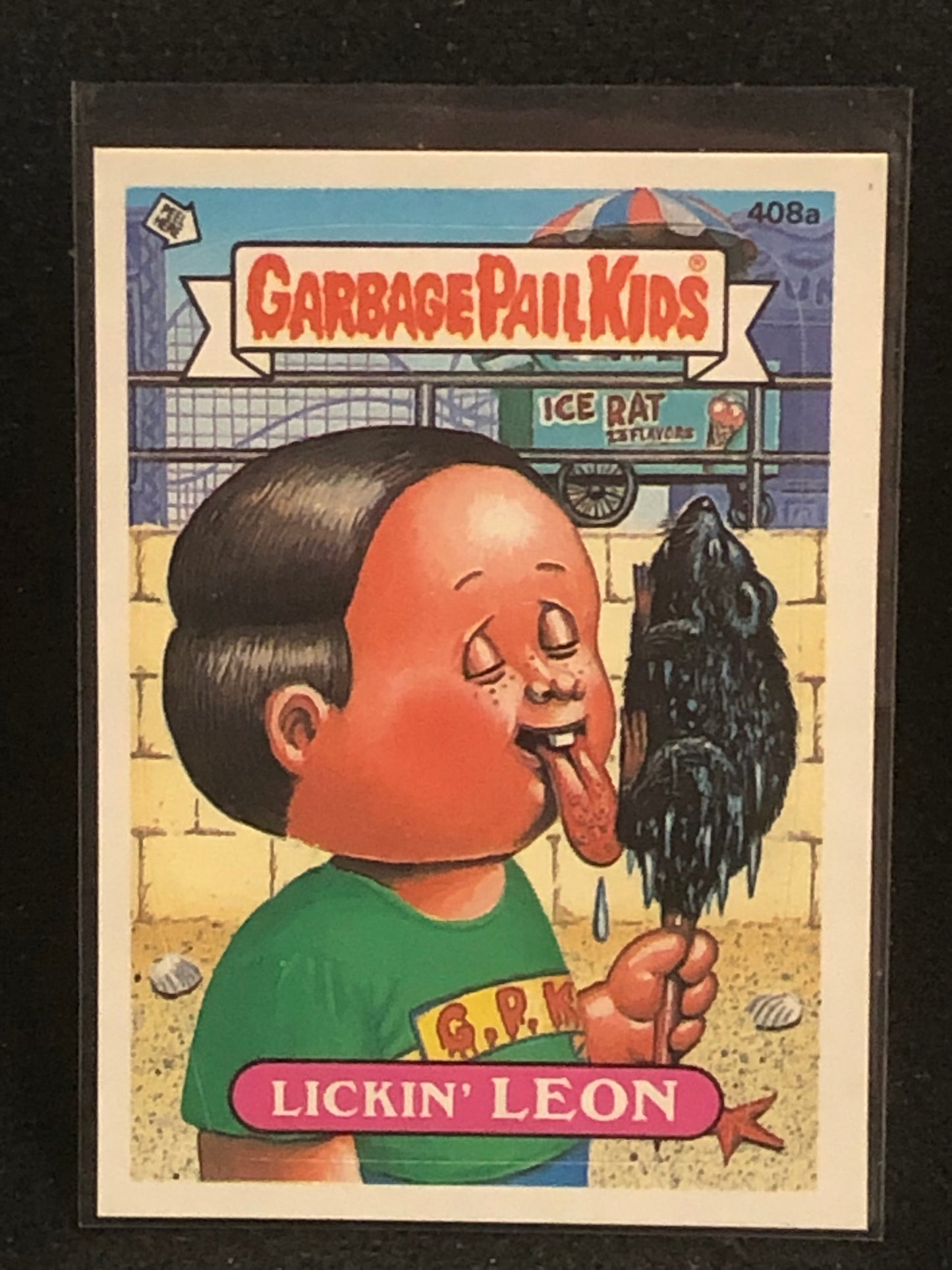 Garbage Pail Kids Original Series 10 (os10) 408a Lickin Leon