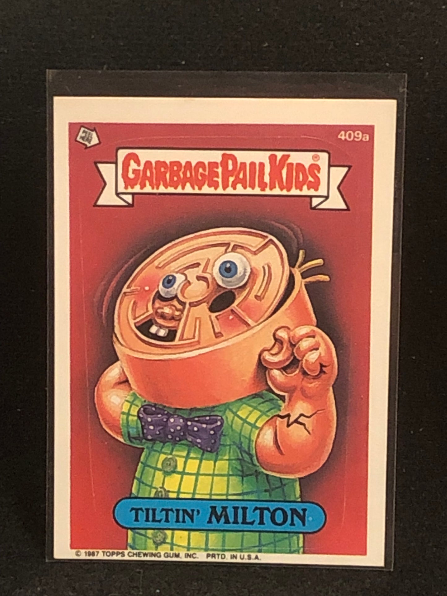 Garbage Pail Kids Original Series 10 (os10) 409a Tiltin Milton