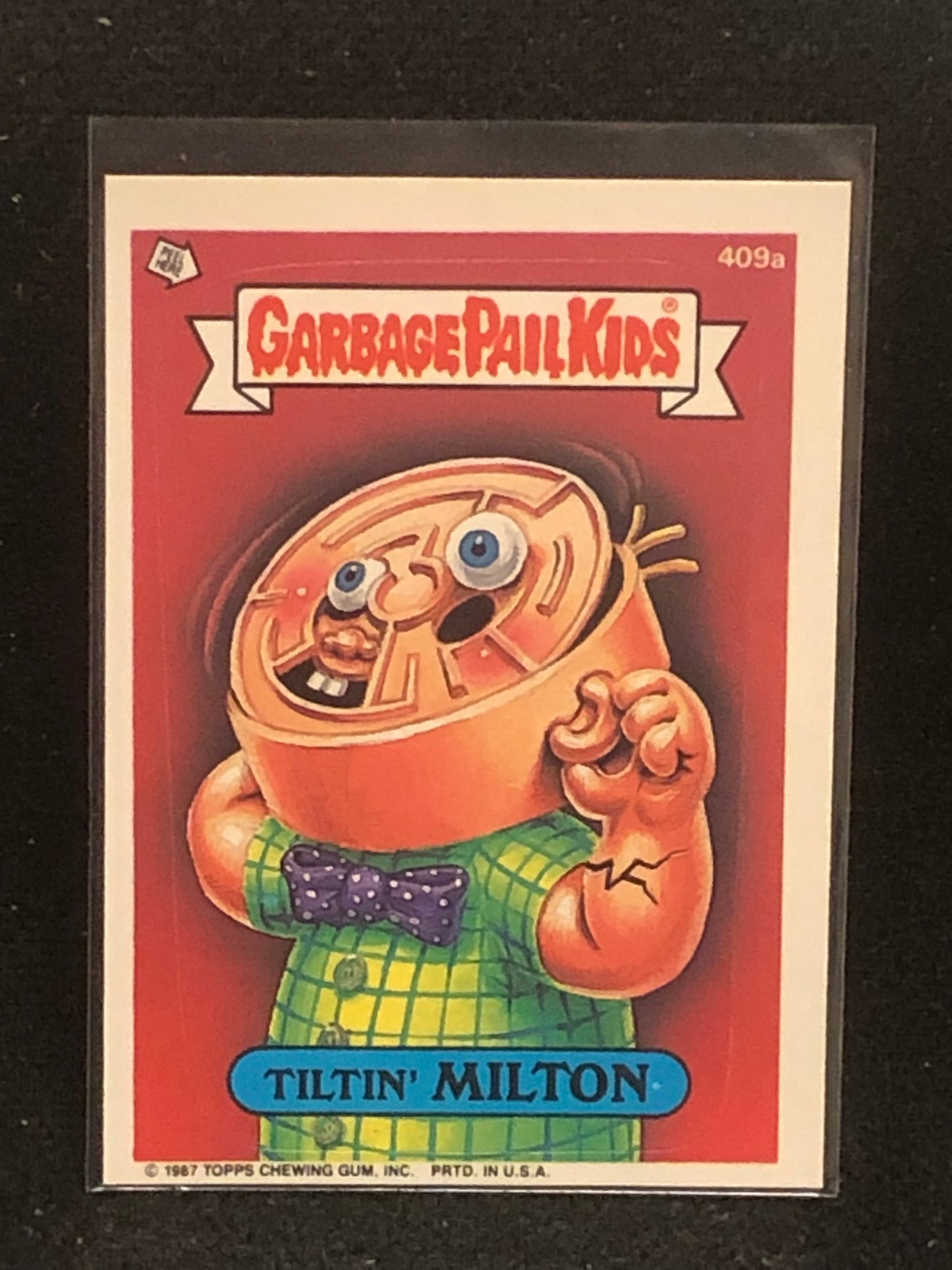 Garbage Pail Kids Original Series 10 (os10) 409a Tiltin Milton