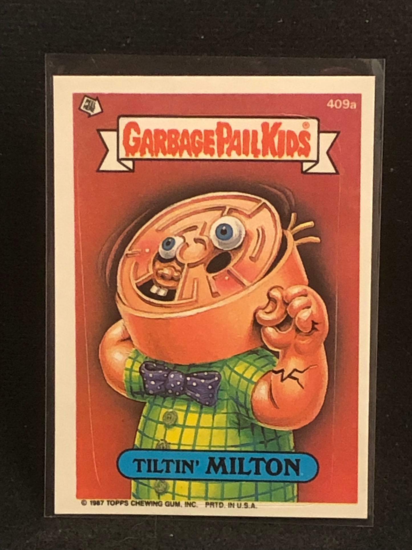 Garbage Pail Kids Original Series 10 (os10) 409a Tiltin Milton