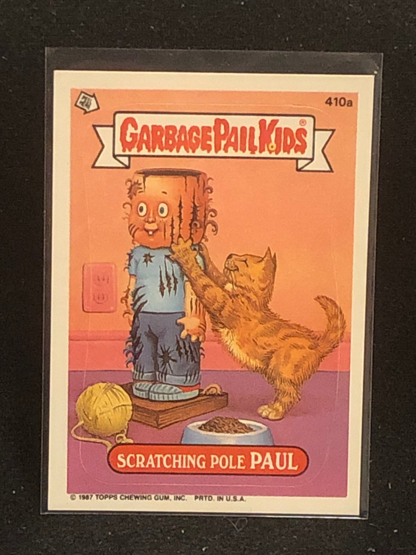 Garbage Pail Kids Original Series 10 (os10) 410a Scratching Pole Paul
