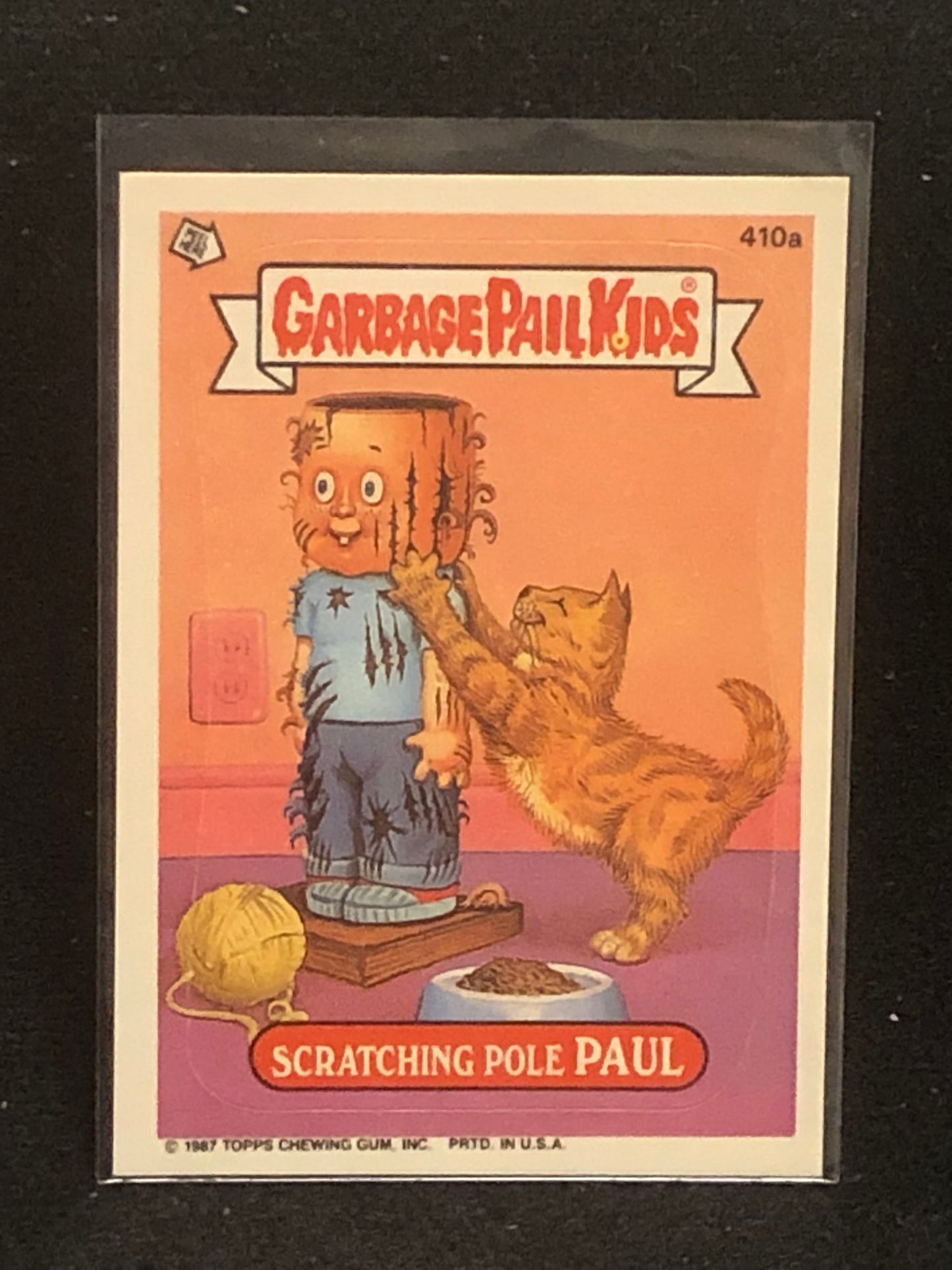 Garbage Pail Kids Original Series 10 (os10) 410a Scratching Pole Paul