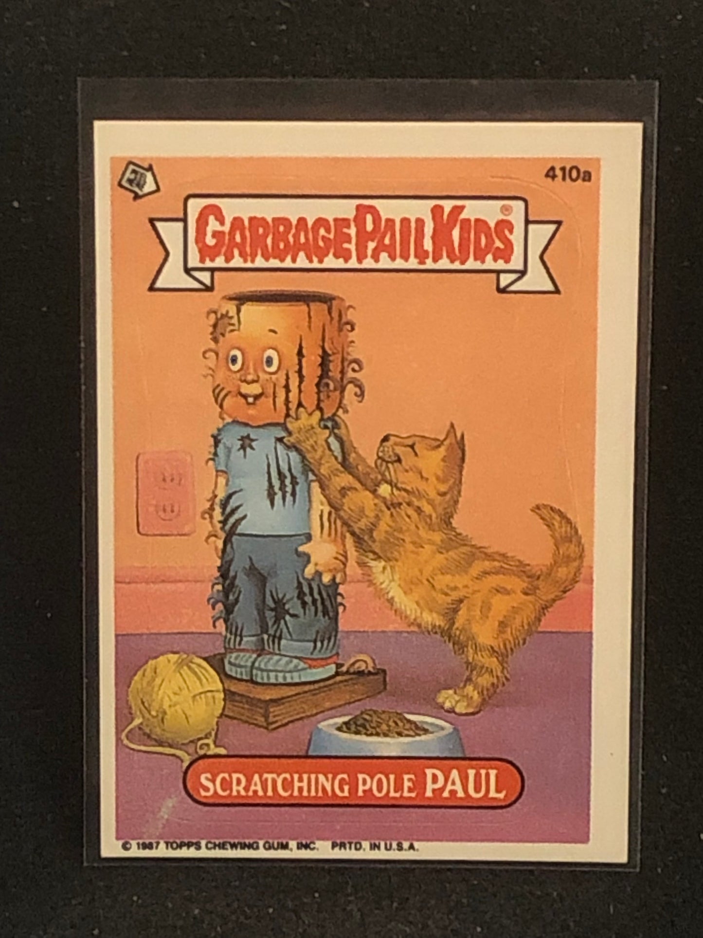 Garbage Pail Kids Original Series 10 (os10) 410a Scratching Pole Paul