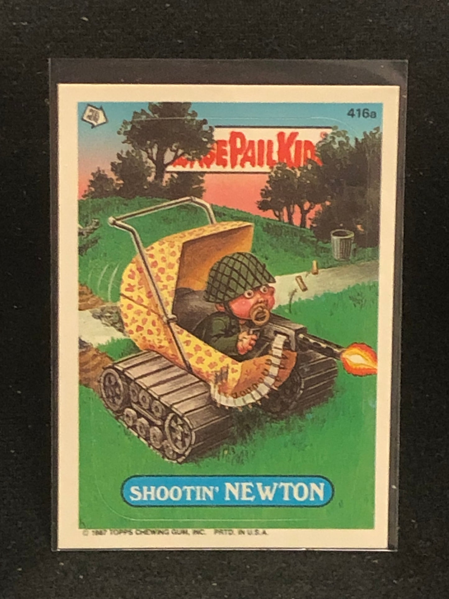 Garbage Pail Kids Original Series 10 (os10) 416a Shootin Newton