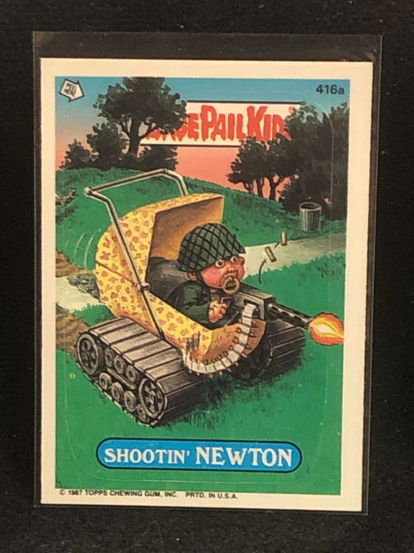 Garbage Pail Kids Original Series 10 (os10) 416a Shootin Newton