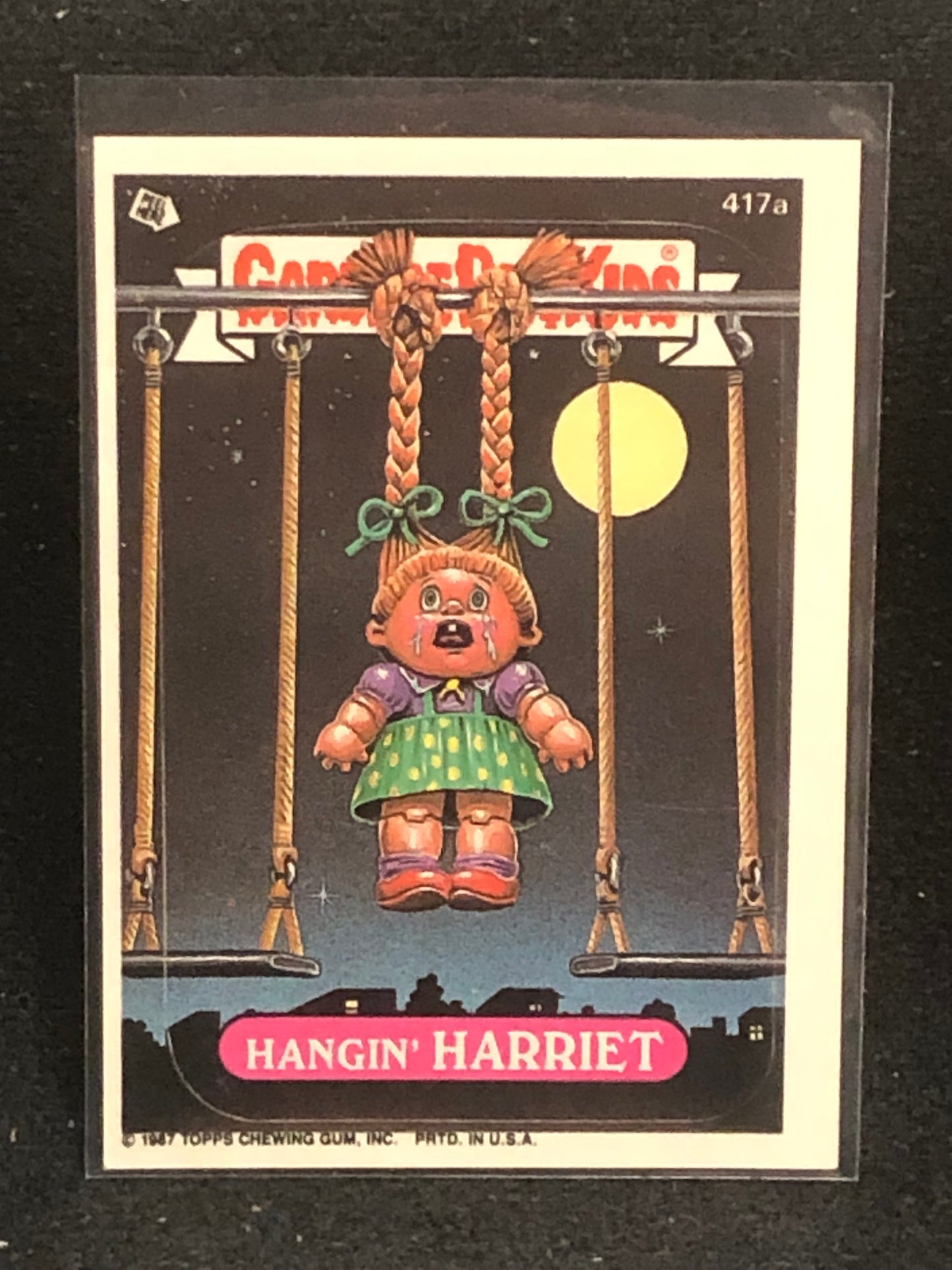 Garbage Pail Kids Original Series 10 (os10) 417a Hangin Harriet
