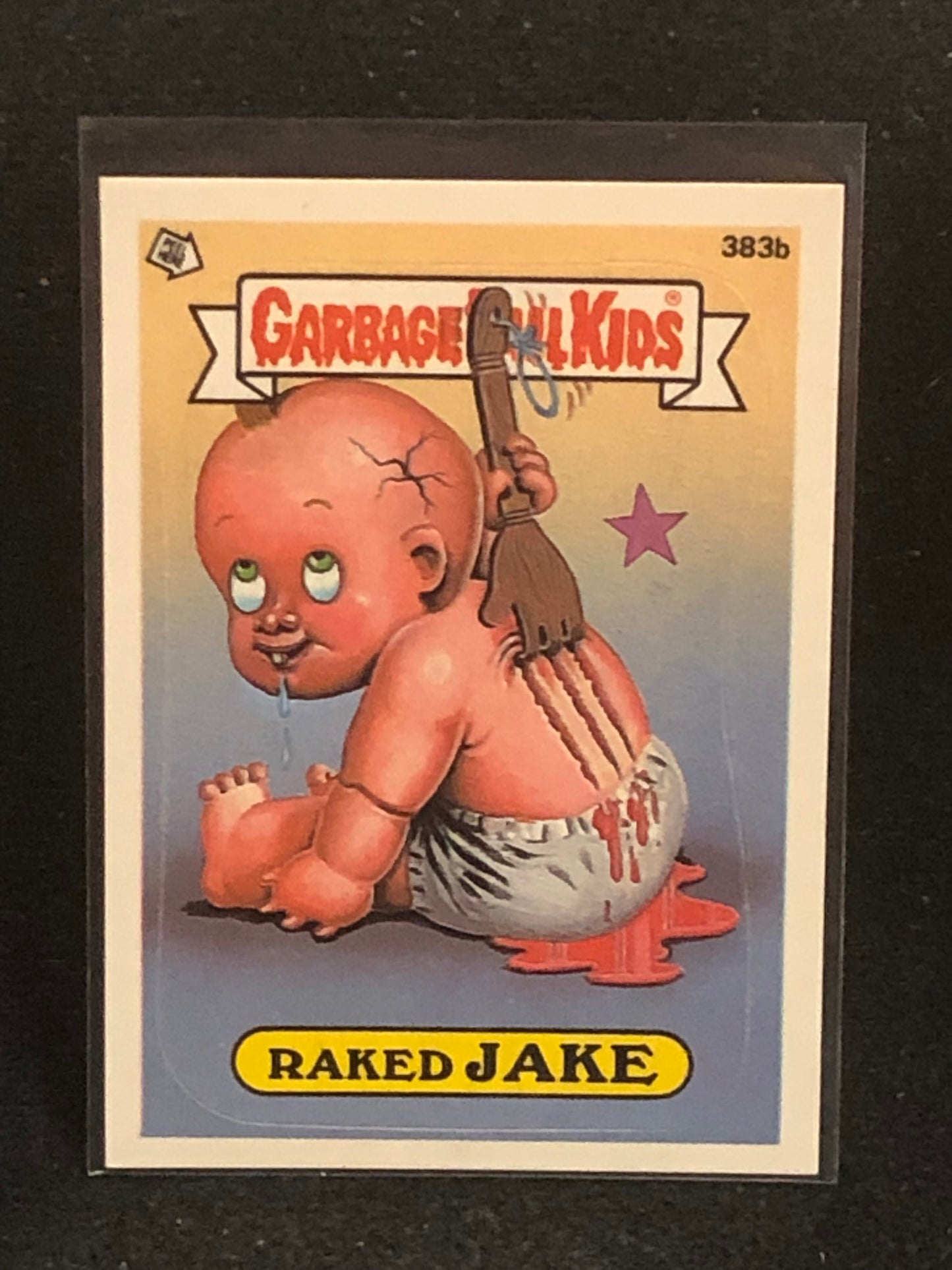Garbage Pail Kids Original Series 10 (os10) 383b Raked Jake