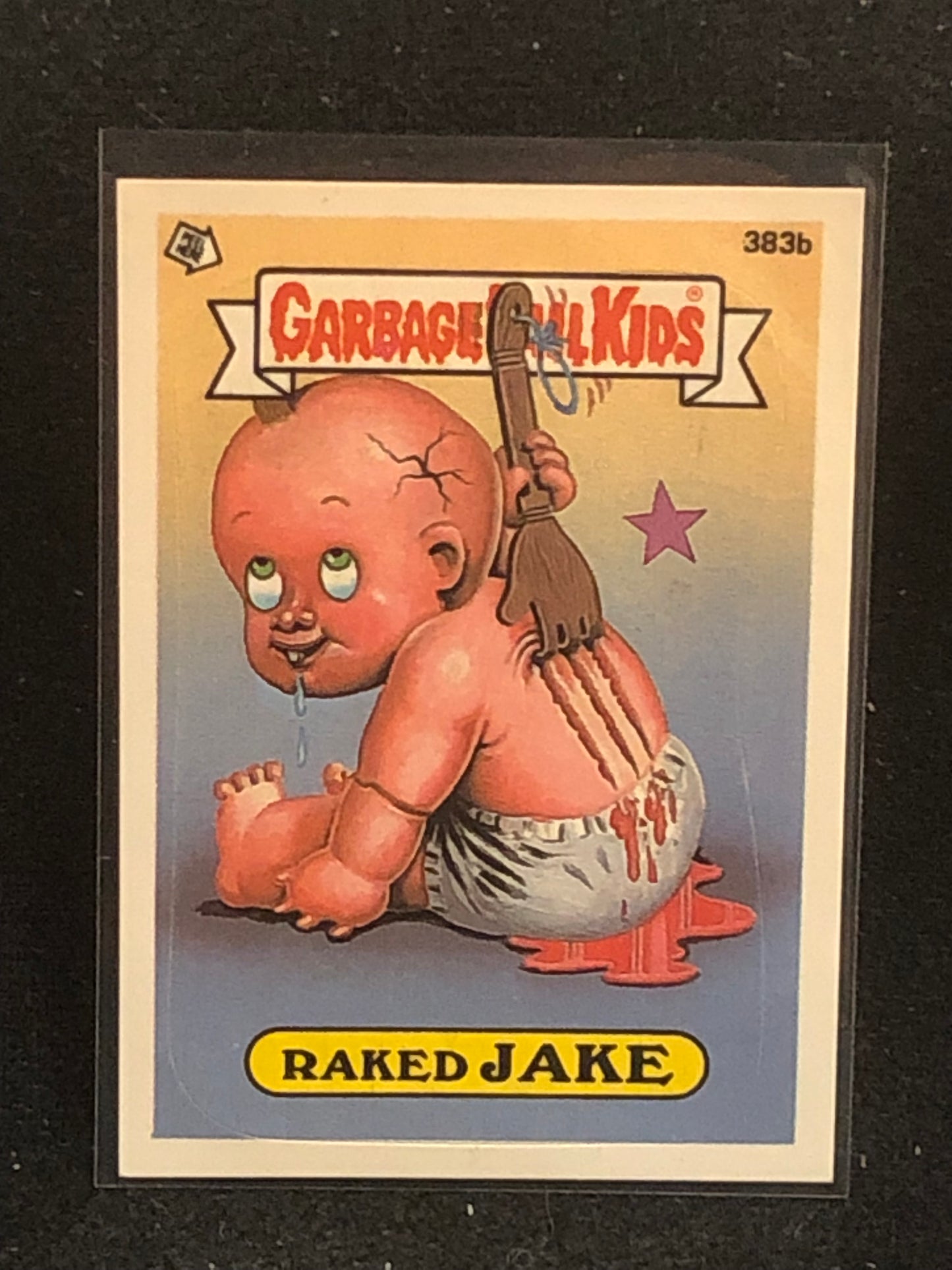 Garbage Pail Kids Original Series 10 (os10) 383b Raked Jake