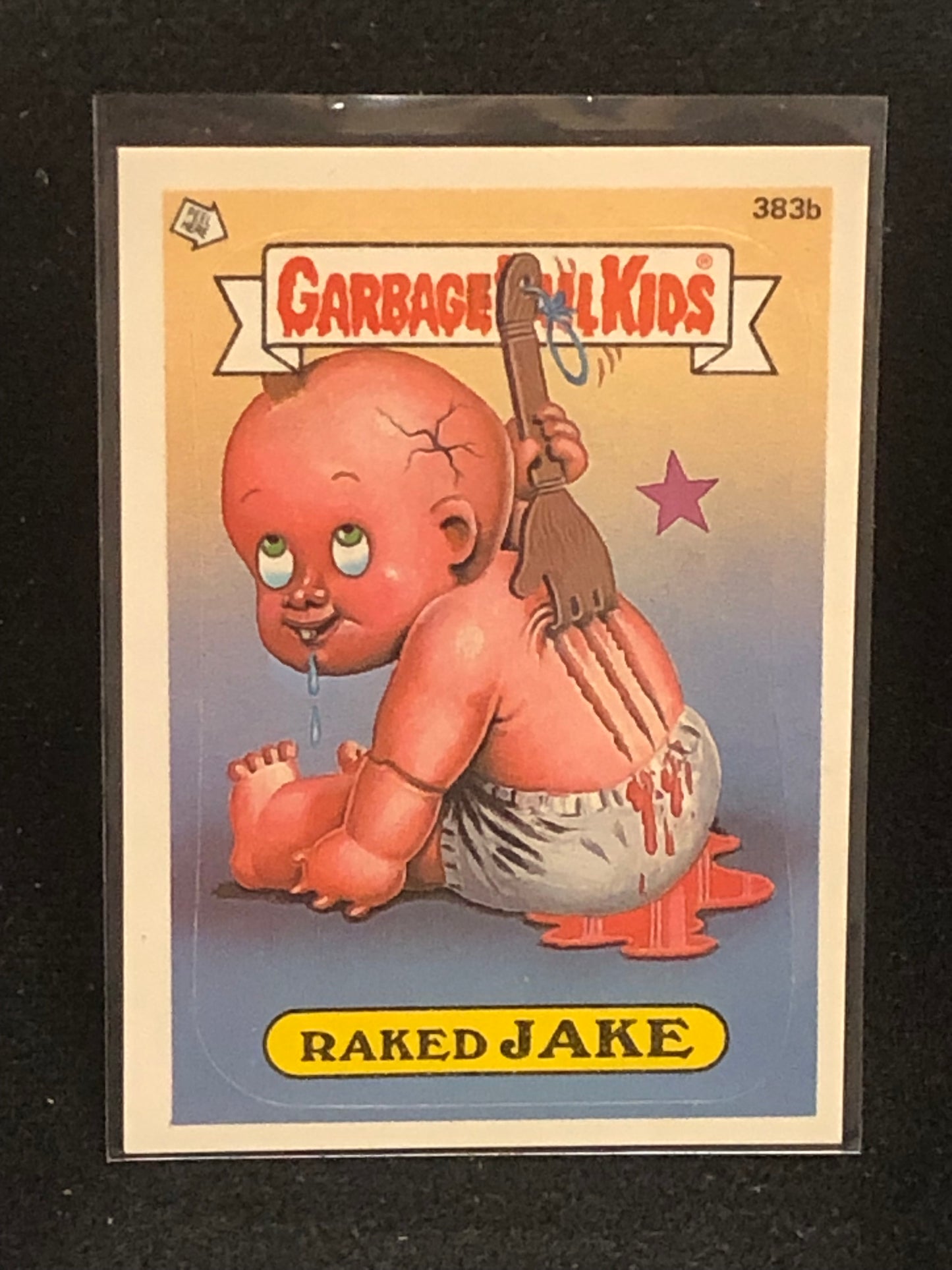 Garbage Pail Kids Original Series 10 (os10) 383b Raked Jake