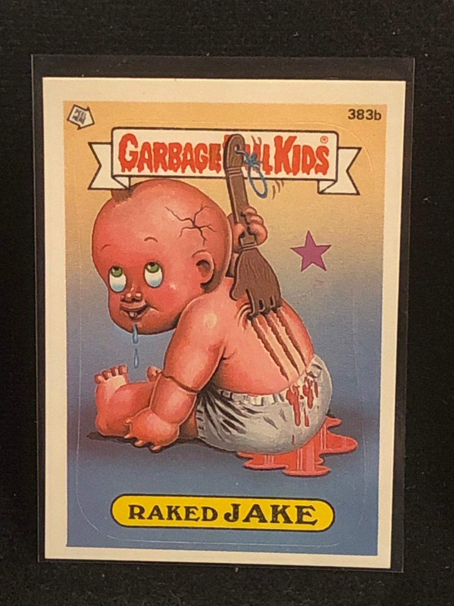 Garbage Pail Kids Original Series 10 (os10) 383b Raked Jake