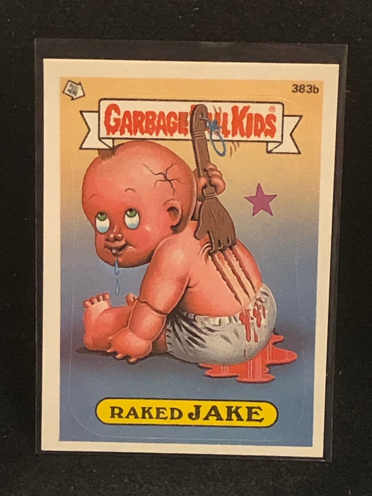 Garbage Pail Kids Original Series 10 (os10) 383b Raked Jake