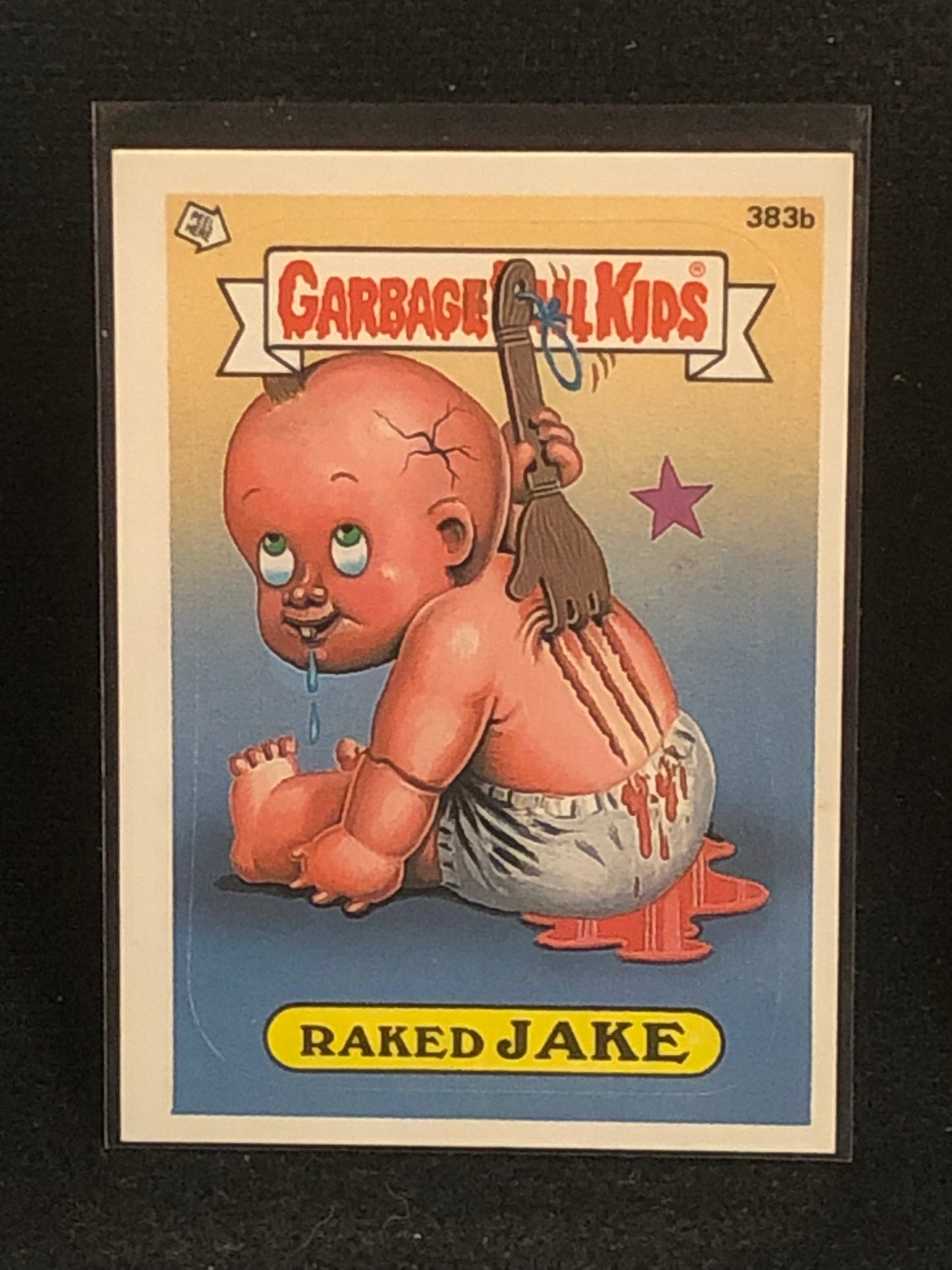 Garbage Pail Kids Original Series 10 (os10) 383b Raked Jake