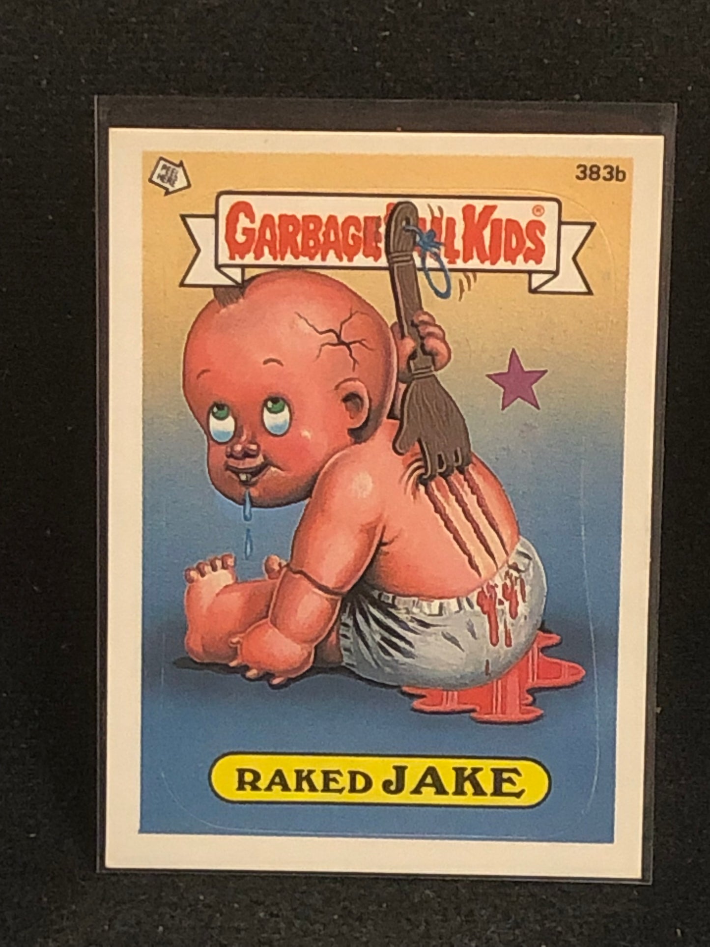 Garbage Pail Kids Original Series 10 (os10) 383b Raked Jake